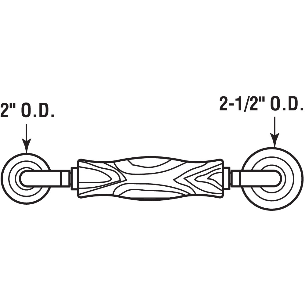 P 7720 | Professional Screen Rolling Tool, Wood Handle with Nylon