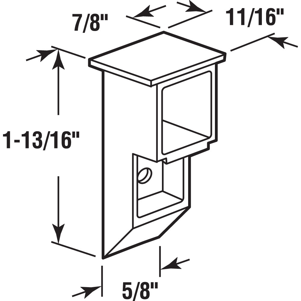 H 4128 |  Single or Double Hung Window Sash Cam, Top Mount, 2 per pkg.