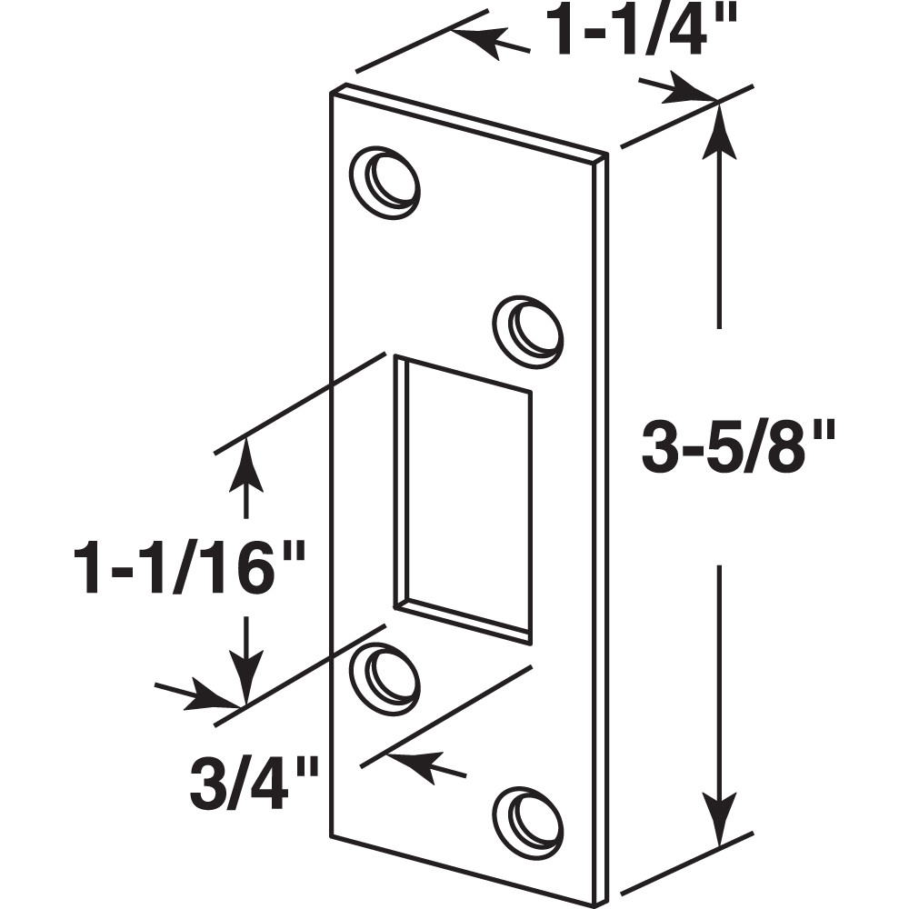 E 2292 |  Security deadbolt strike