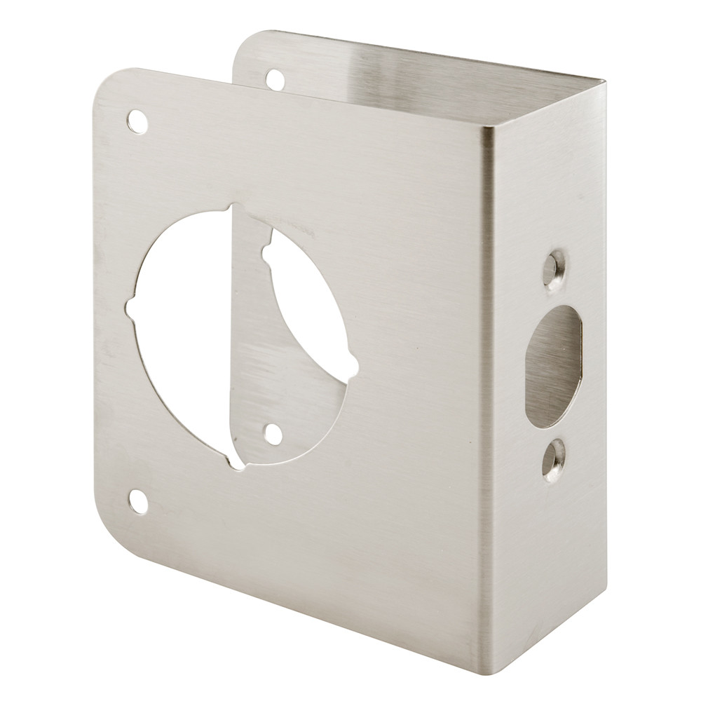 MP9455 |  Lock and Door Reinforcer, 1-3/4 In. x 2-3/8 In., Stainless Steel, Natural Finish (Single Pack)