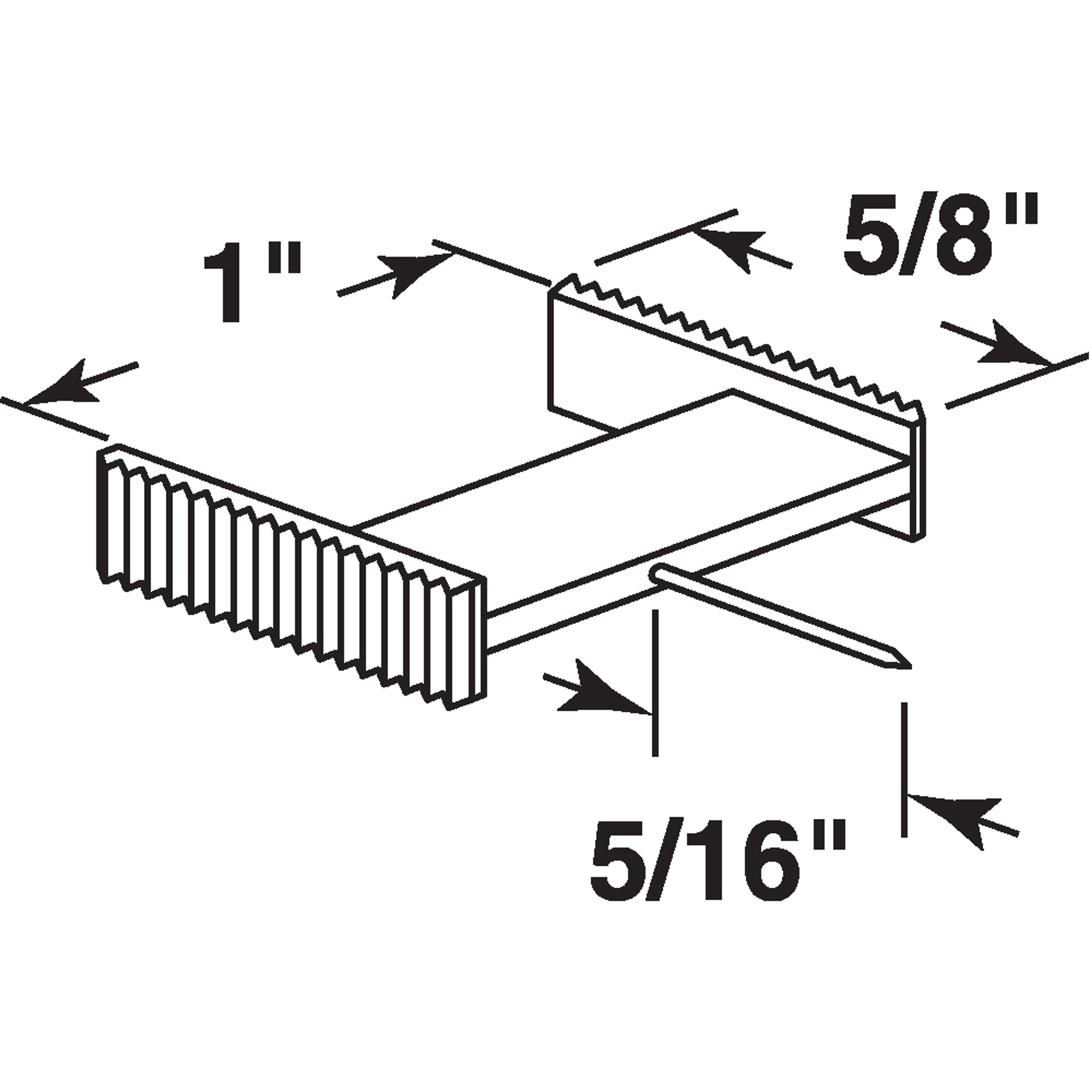 L 5916 |  Window Grid Retainer, Clear Plastic (6 Pack)