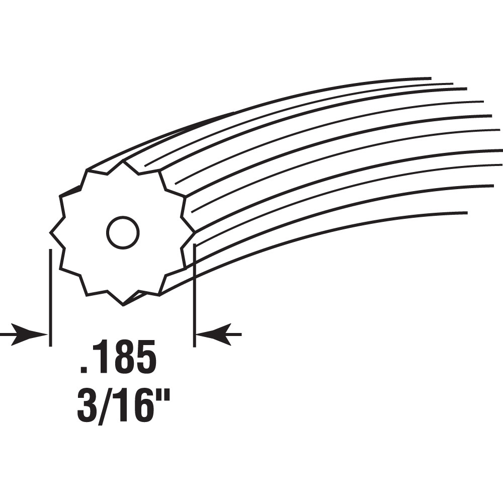 P 7944 | Screen Retainer Vinyl Spline, .185
