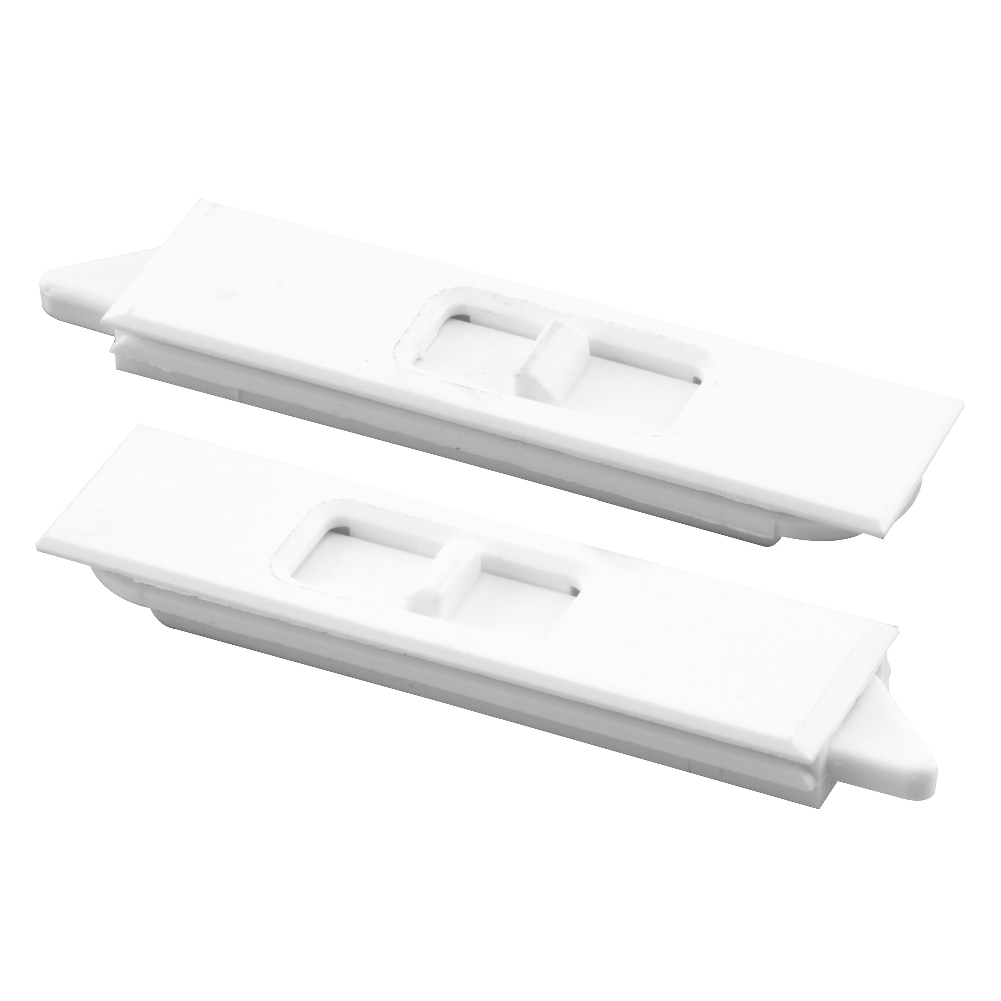 F 2734 | Tilt Latch Pair, White Plastic Construction, Spring