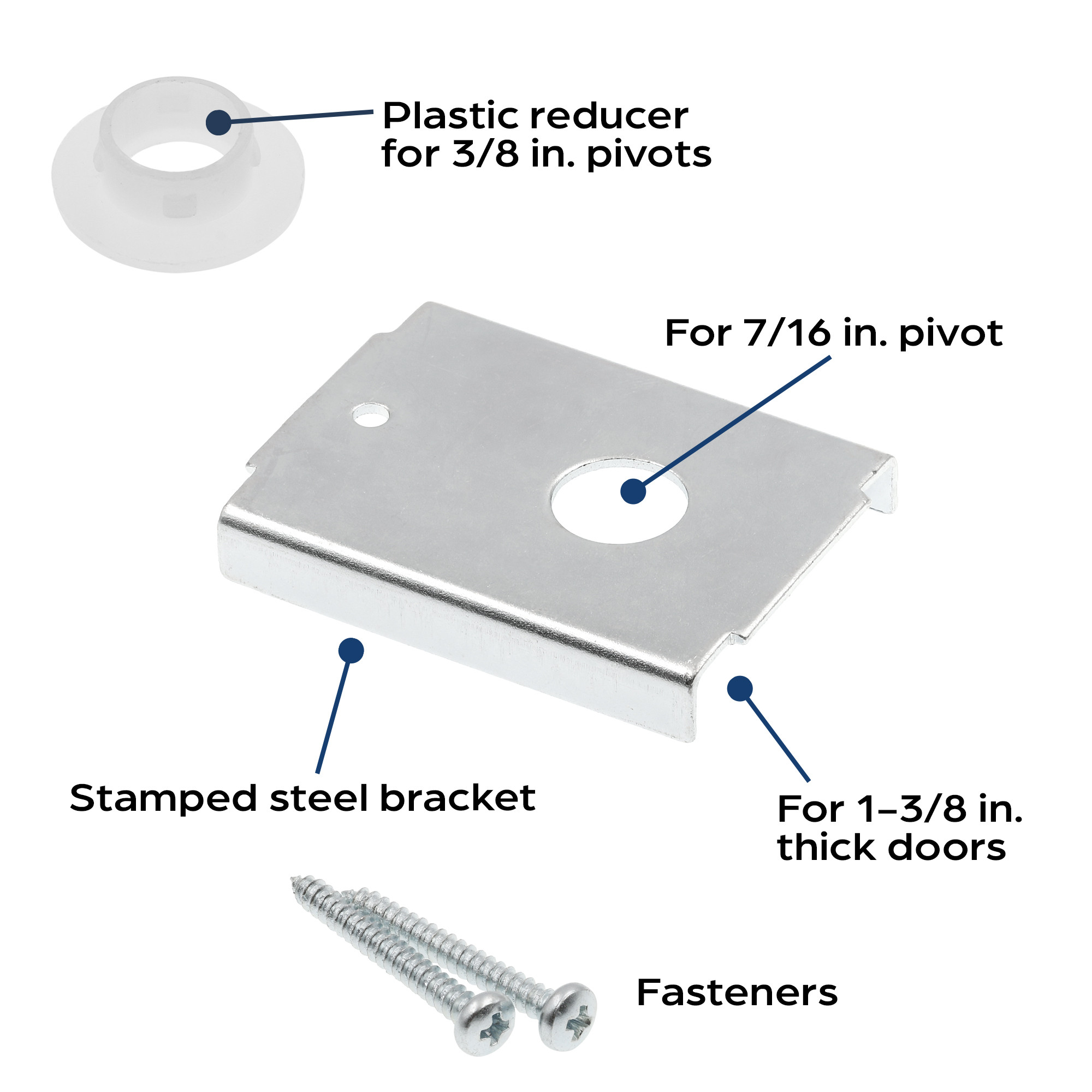 N 7192 | Bi-fold Door Repair Bracket, Top or Bottom Mount, For