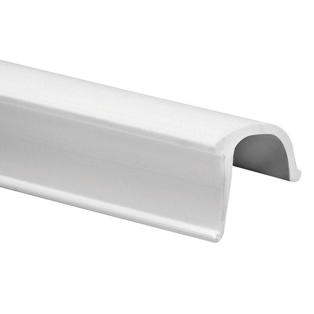 P 7867 | Glass Retainer, Rigid Vinyl Snap-in Glazing Bead, White