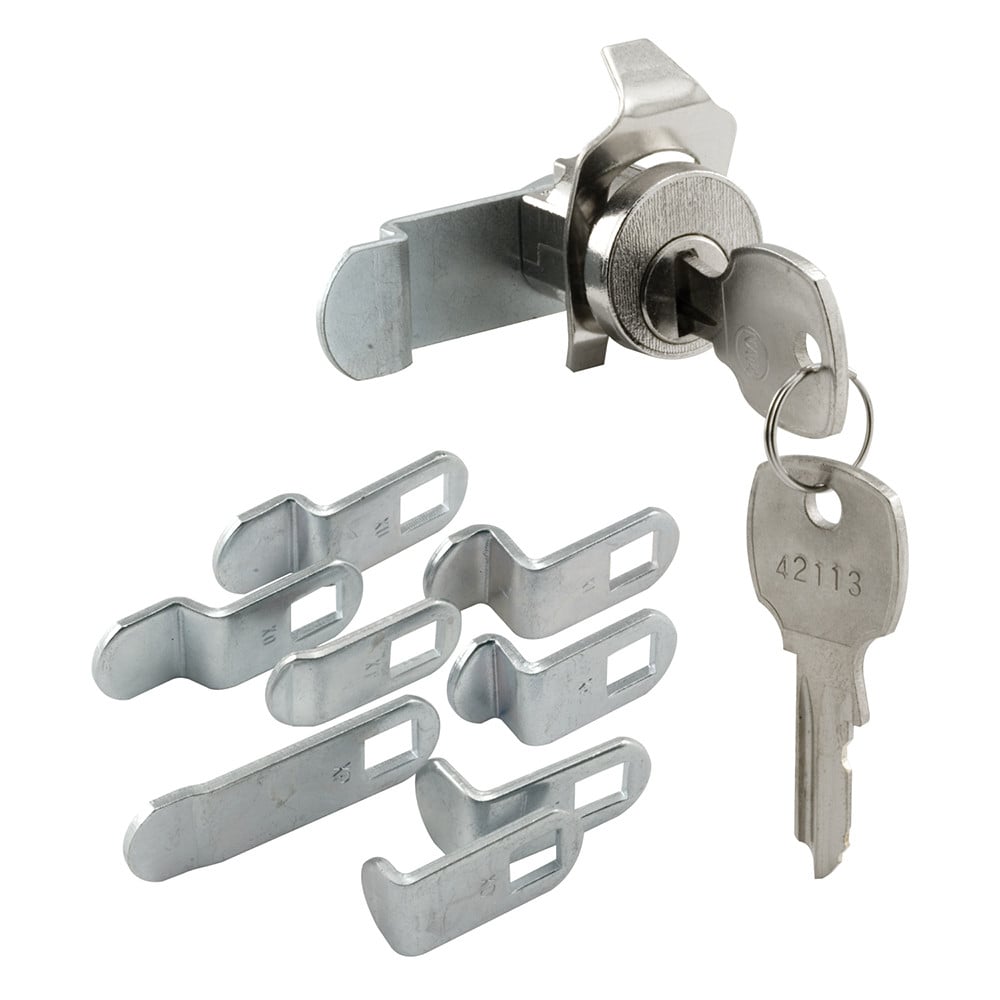 MP4531 |  Mailbox Lock – Replacement, Multipurpose Mailbox Lock for Several Brands – NA-14 Keyway, Opens Counter-Clockwise with 90º Rotation, Nickel Finish (1 Set)