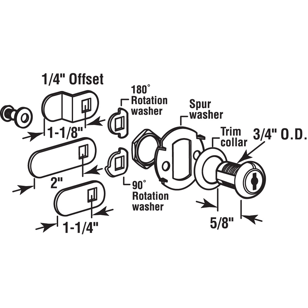 U 9941 |  Drawer and Cabinet Lock Line Art