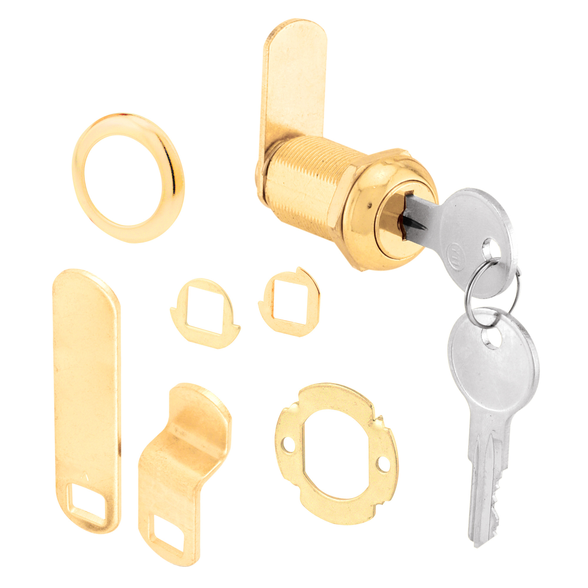 13/16 in. Cabinet Lock | Brass Finish | Keyed Different | Prime
