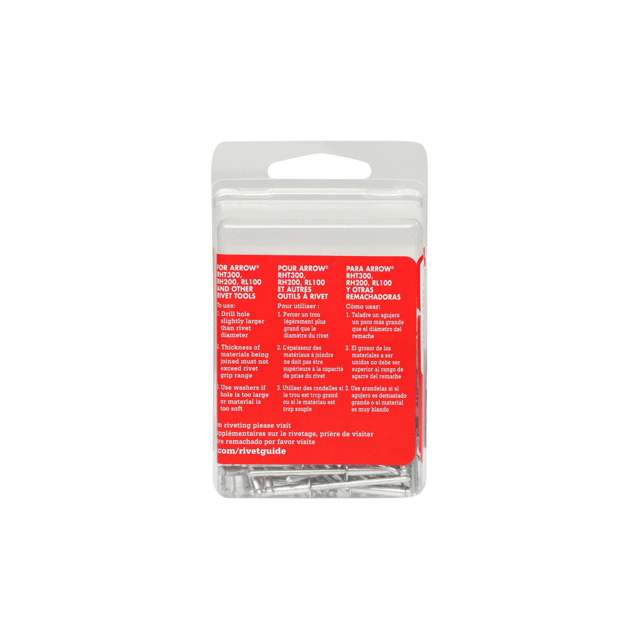 Arrow RLA1/8IP Long Aluminum 1/8-Inch Pop Rivets, 100-Pack - Arrow