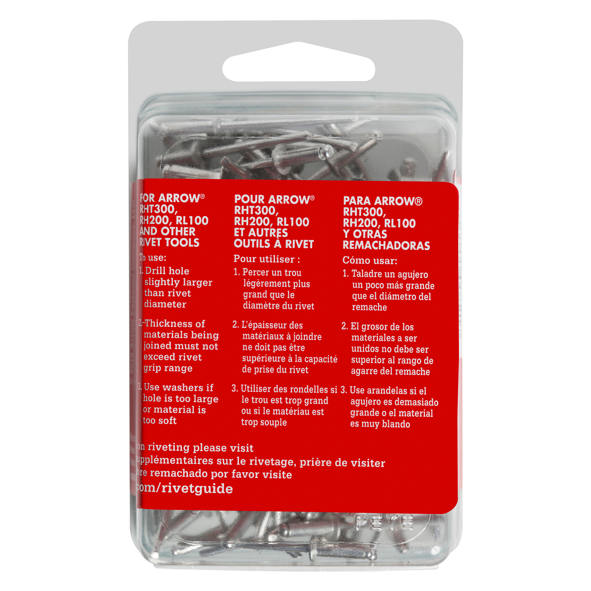 Arrow RMA1/8IP Medium Aluminum 1/8-Inch Pop Rivets, 20-Pack