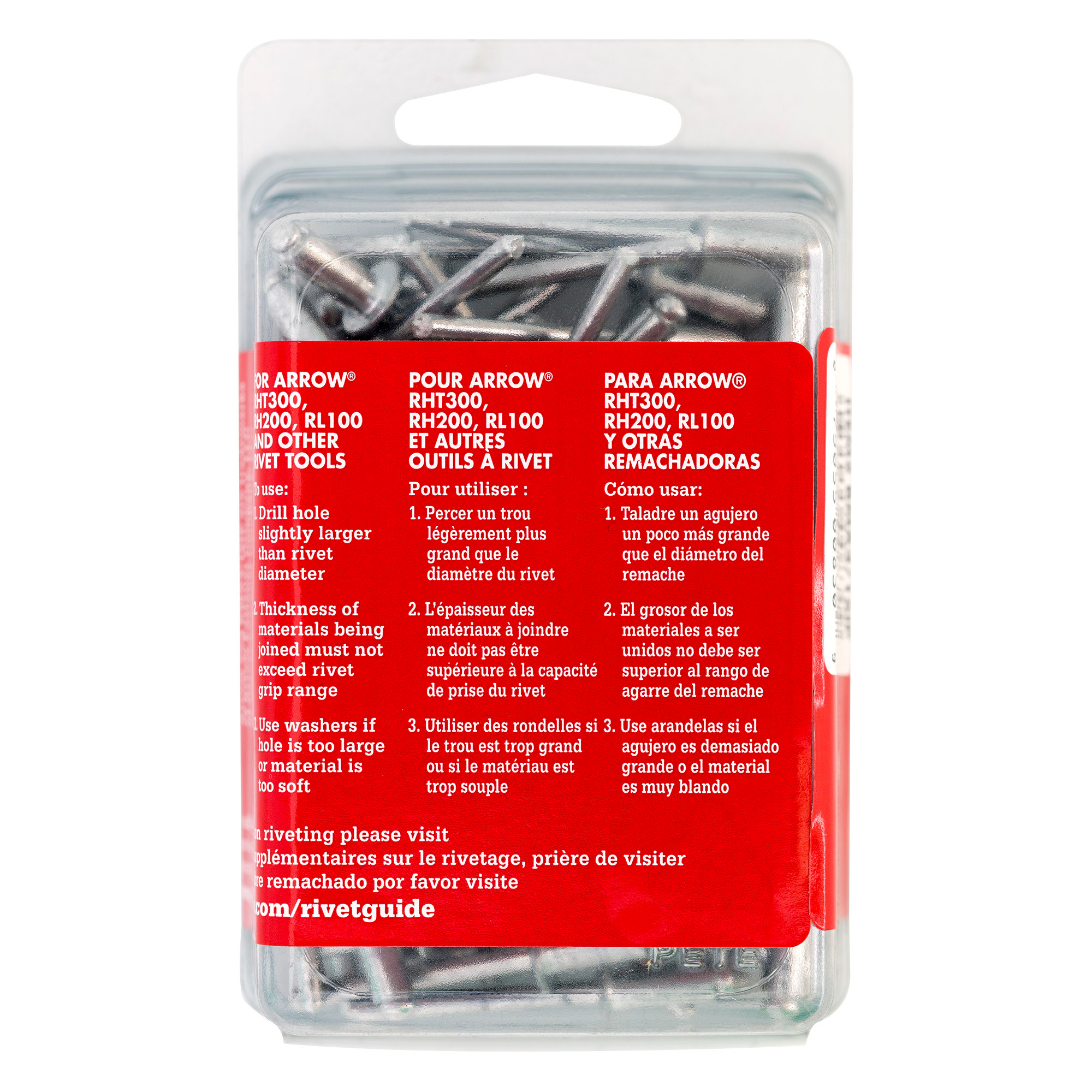 Arrow RMA3/16IP Medium Aluminum 3/16-Inch Pop Rivets, 50-Pack