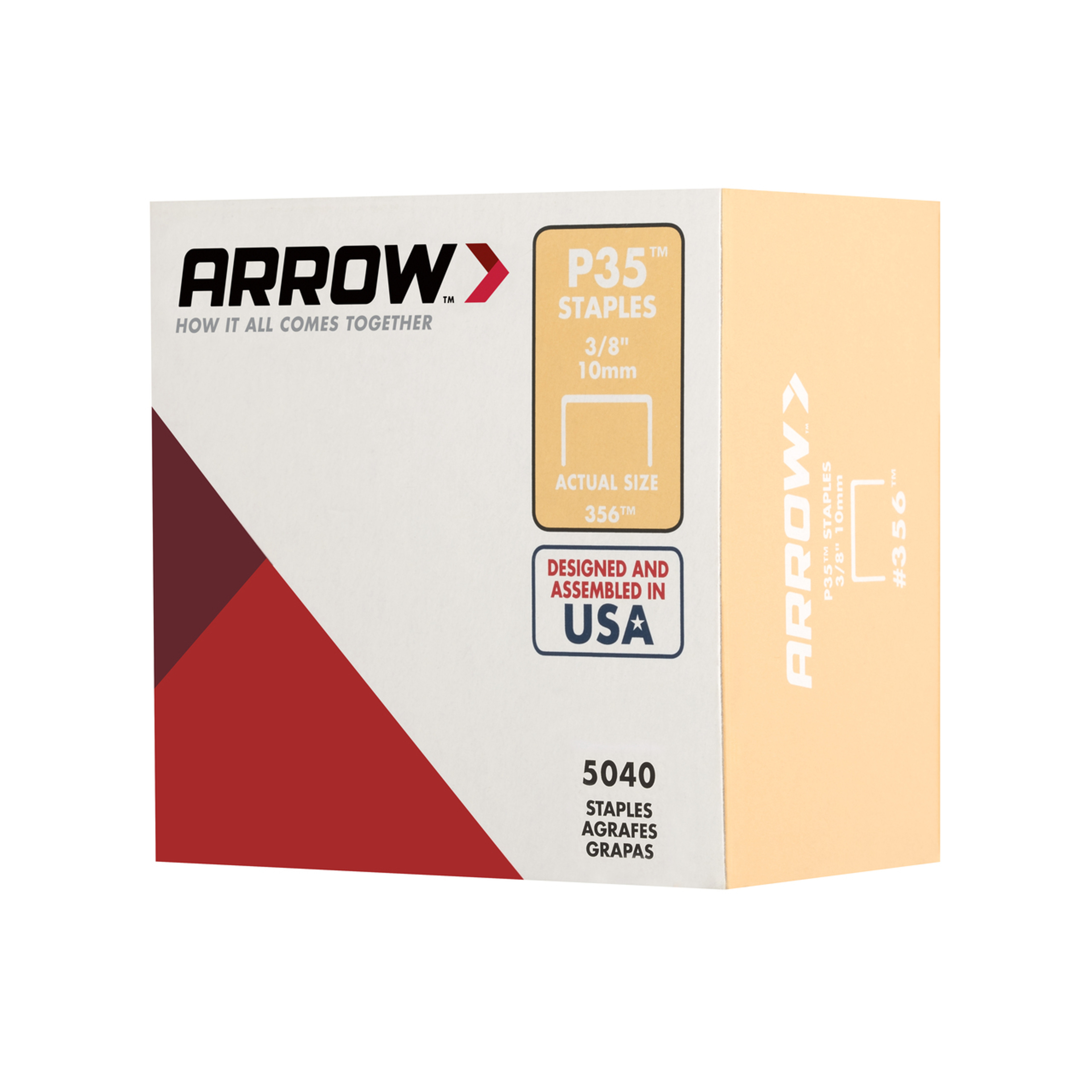 Arrow P35 Plier Stapler Staples, 1/4" x 3/8", 5040ct