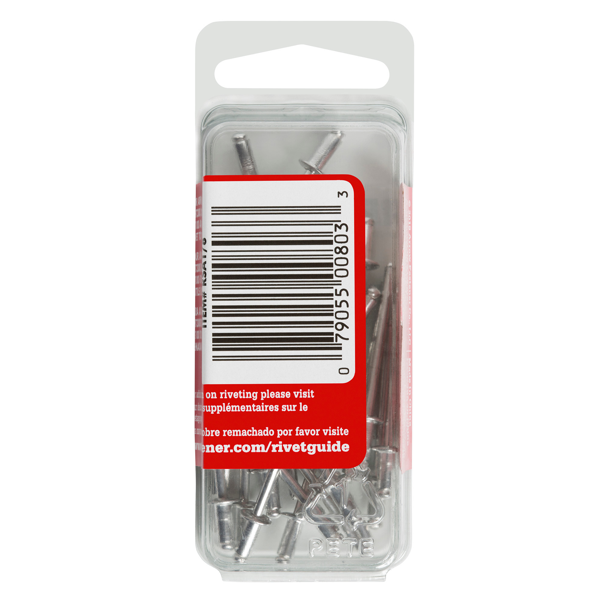 Arrow RSA1/8 Short Aluminum 1/8-Inch Rivets, 25-Pack - Arrow Tool