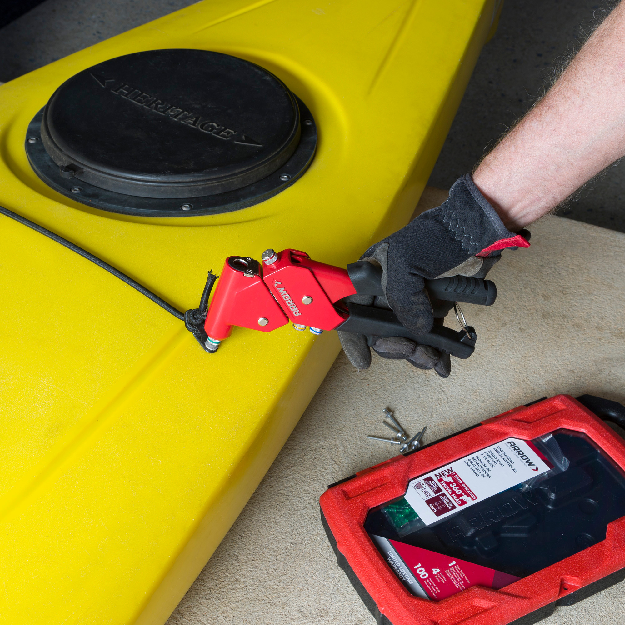 Arrow RT187SHK Swivel Head One-Handed Rivet Tool Kit-Manual