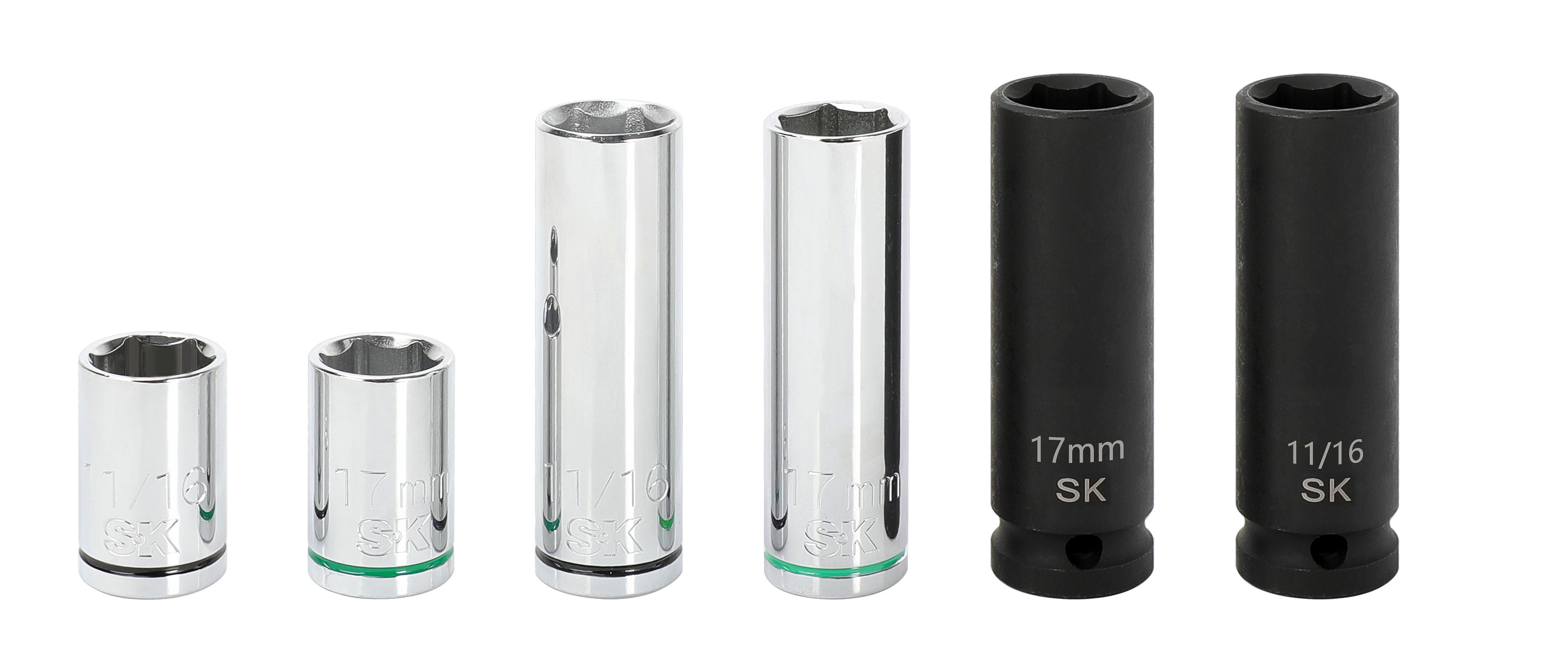 SK SK01341 12 Piece Metric 3/8-In Drive Standard Socket Set
