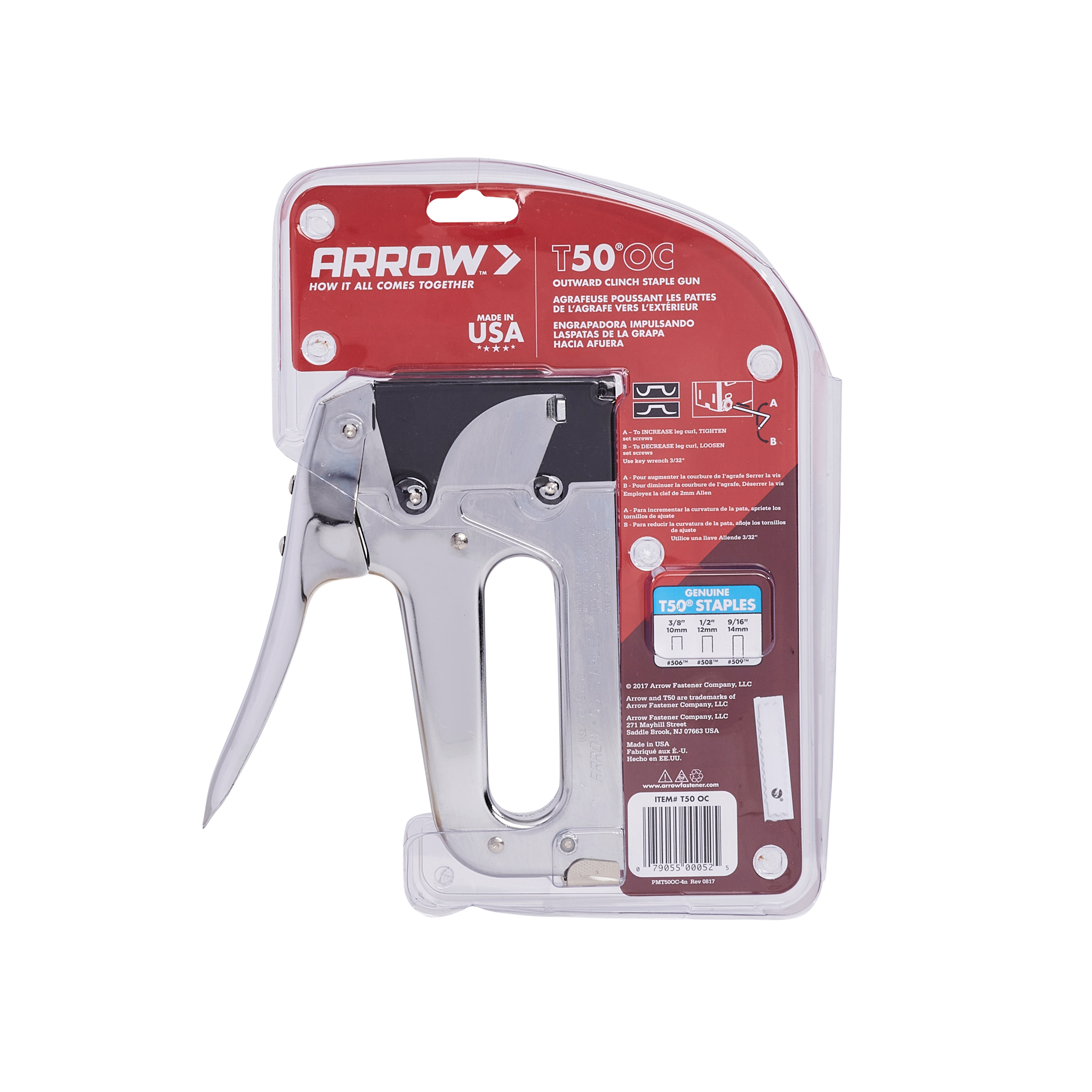 Arrow T50OC Heavy Duty Outward Clinch Staple Gun