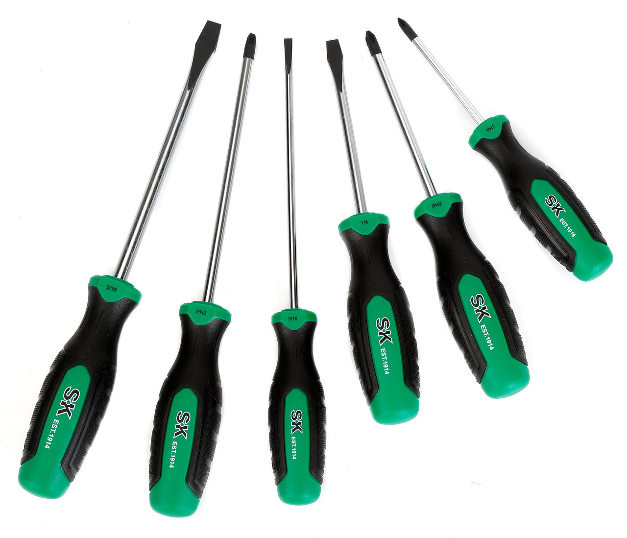 SK SK01373 6 Piece Pro Grip Screwdriver Set - Arrow Tool Group