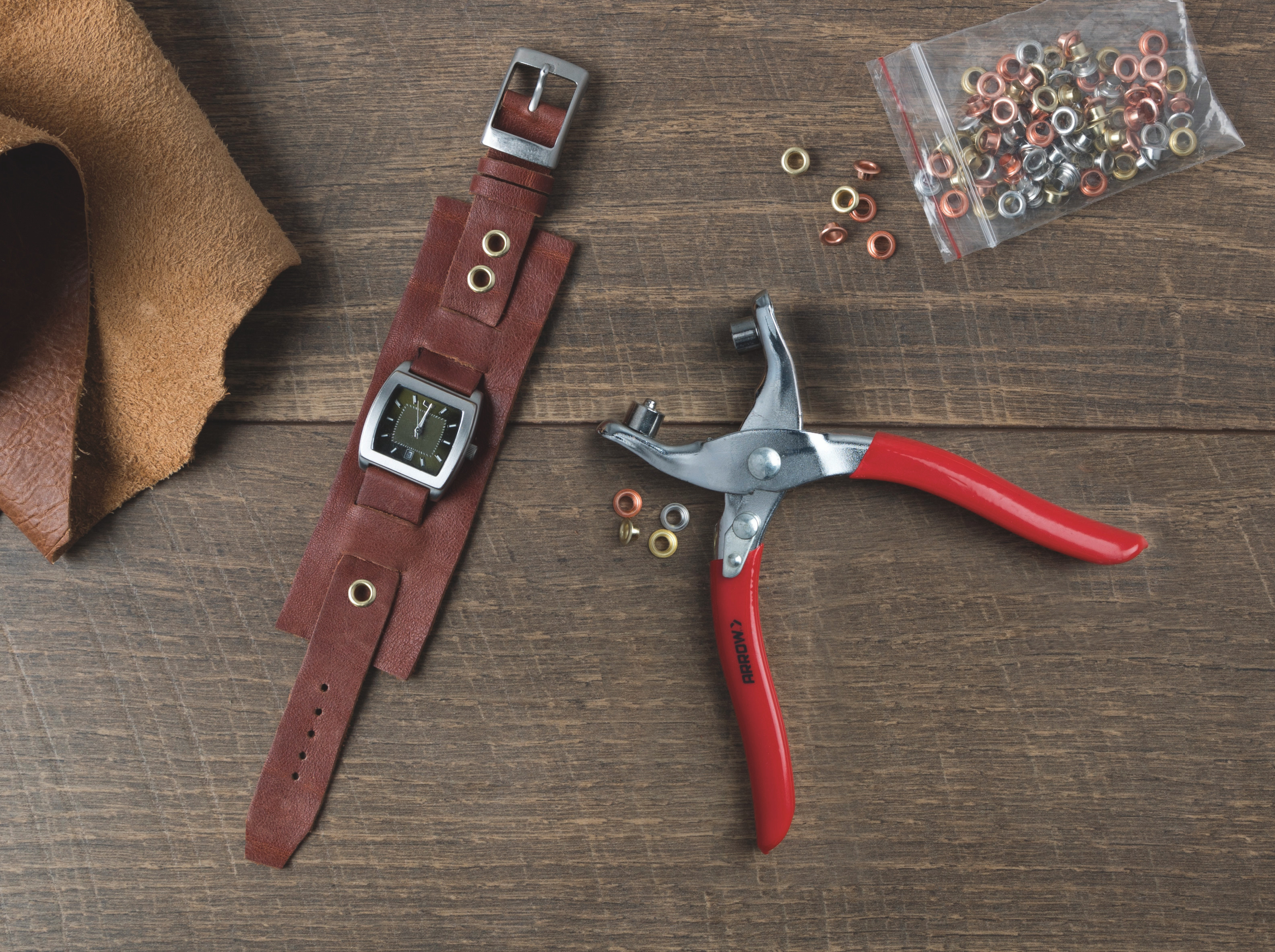 【Rosen Kreuz】EYELET EDGE Set-Up Arrow GEPK532 Eyelet Tool Kit with 100 5/32 Eyelets - Arrow Tool Group