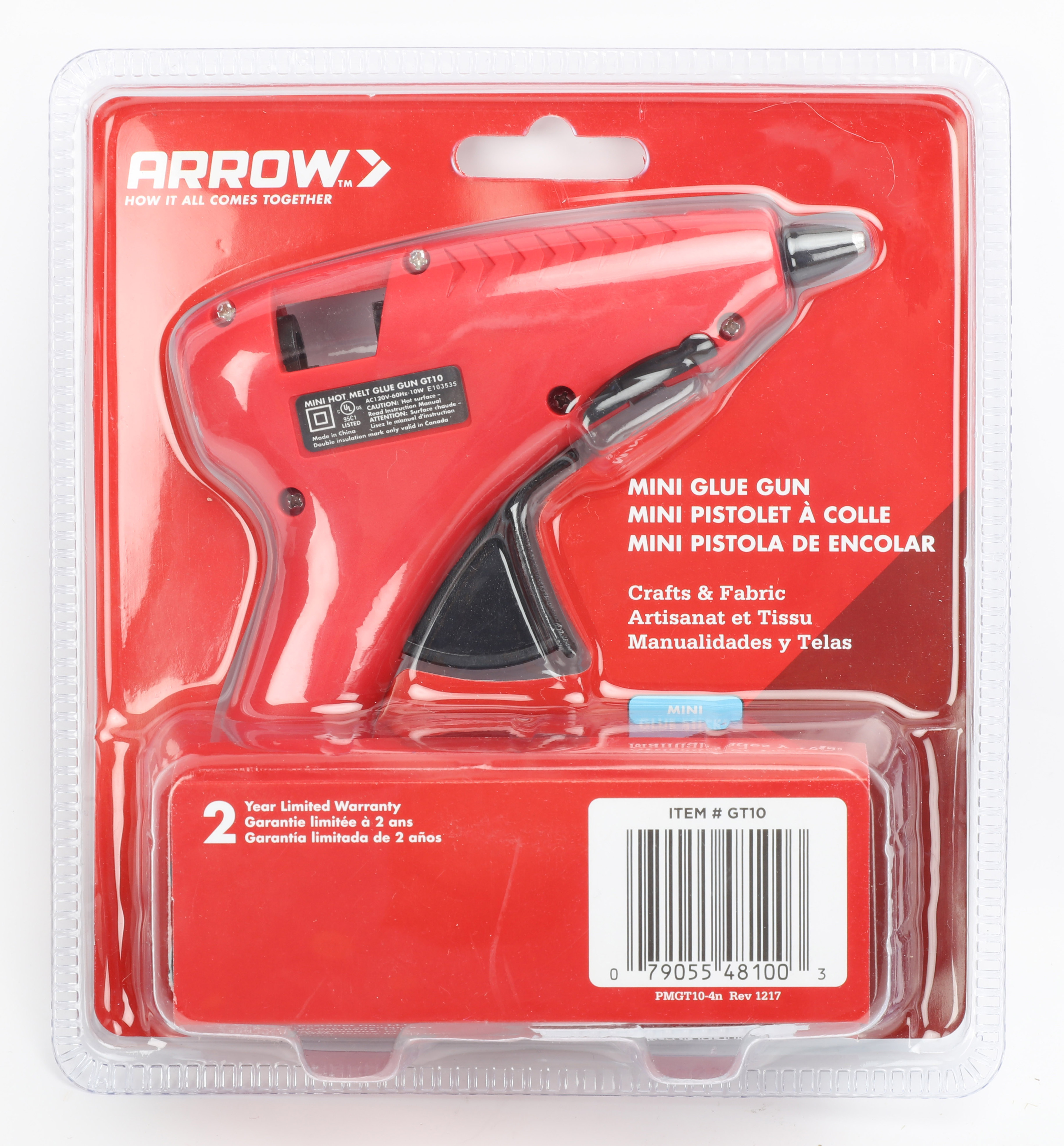 Arrow GT10 10W Mini Hot Glue Gun with Glue Sticks