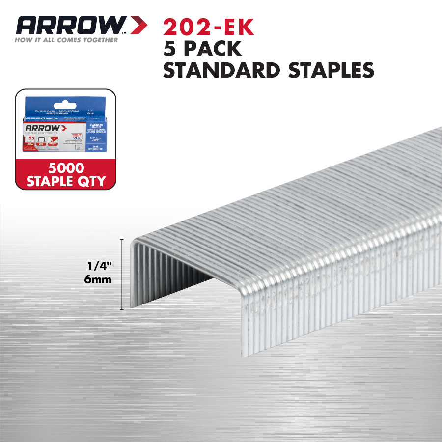 Arrow Standard Office Staples Value Pack, 5 Pack, 5000ct Each