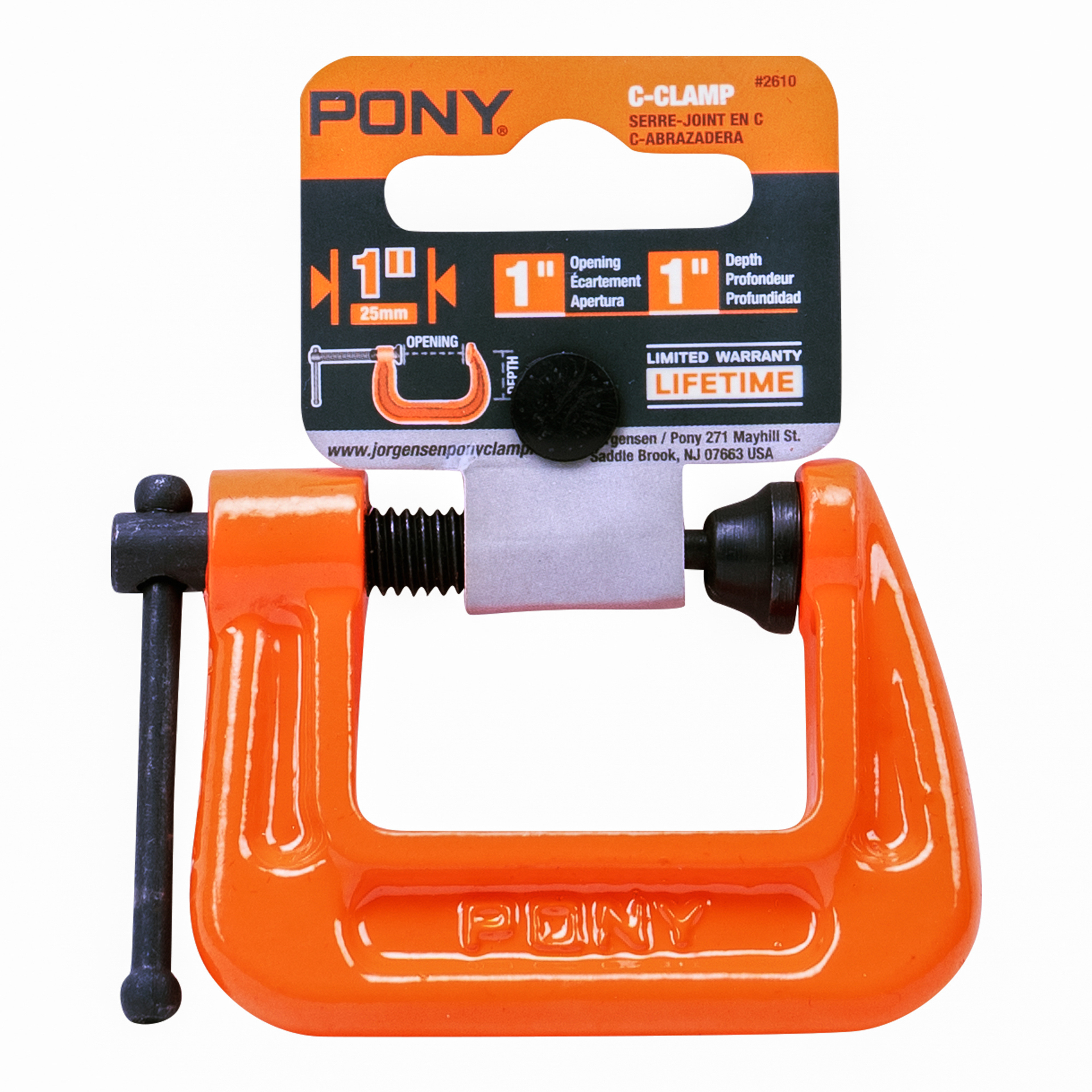 Pony 2610 C-Clamp, 1 in