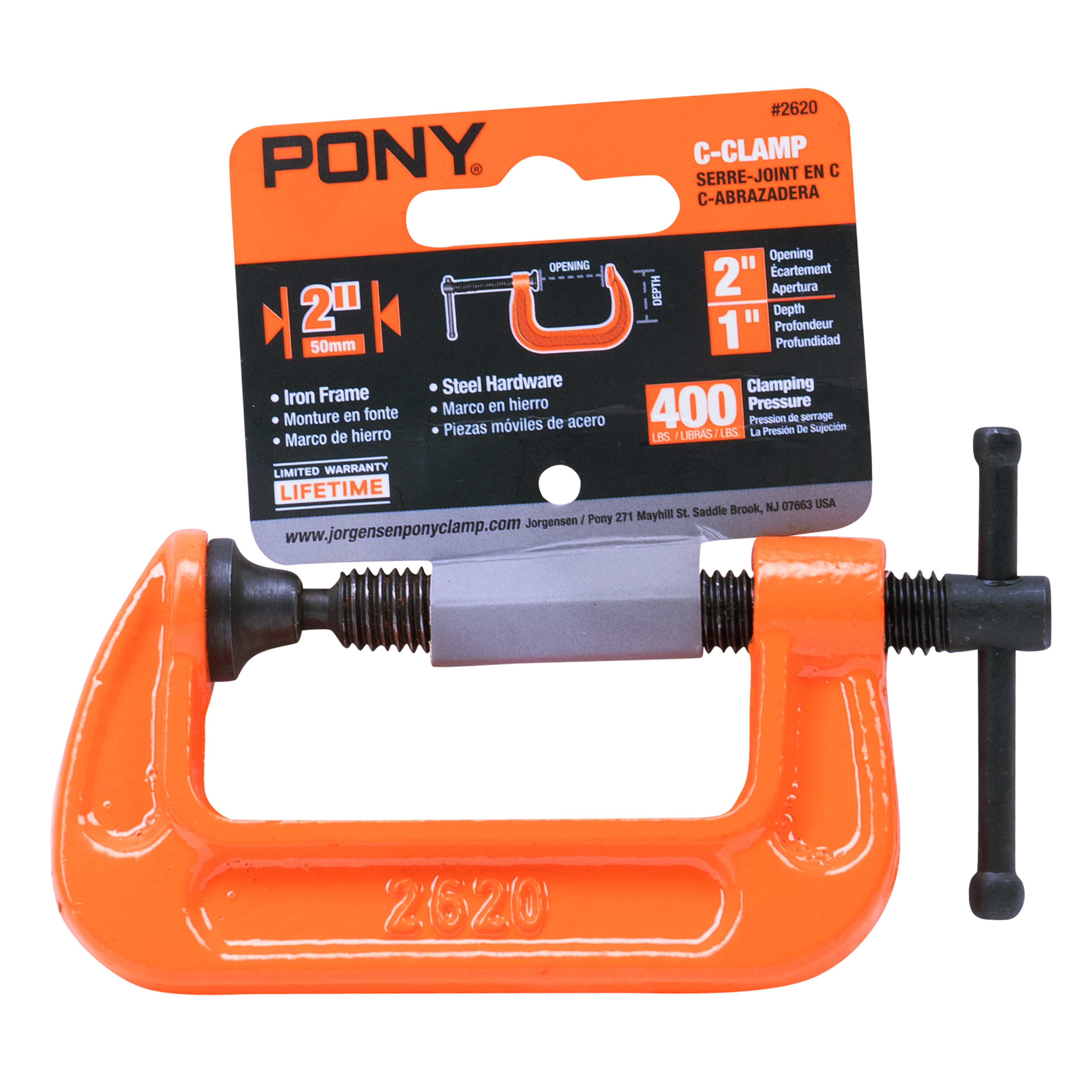 Pony 2620 C-Clamp, 2 in