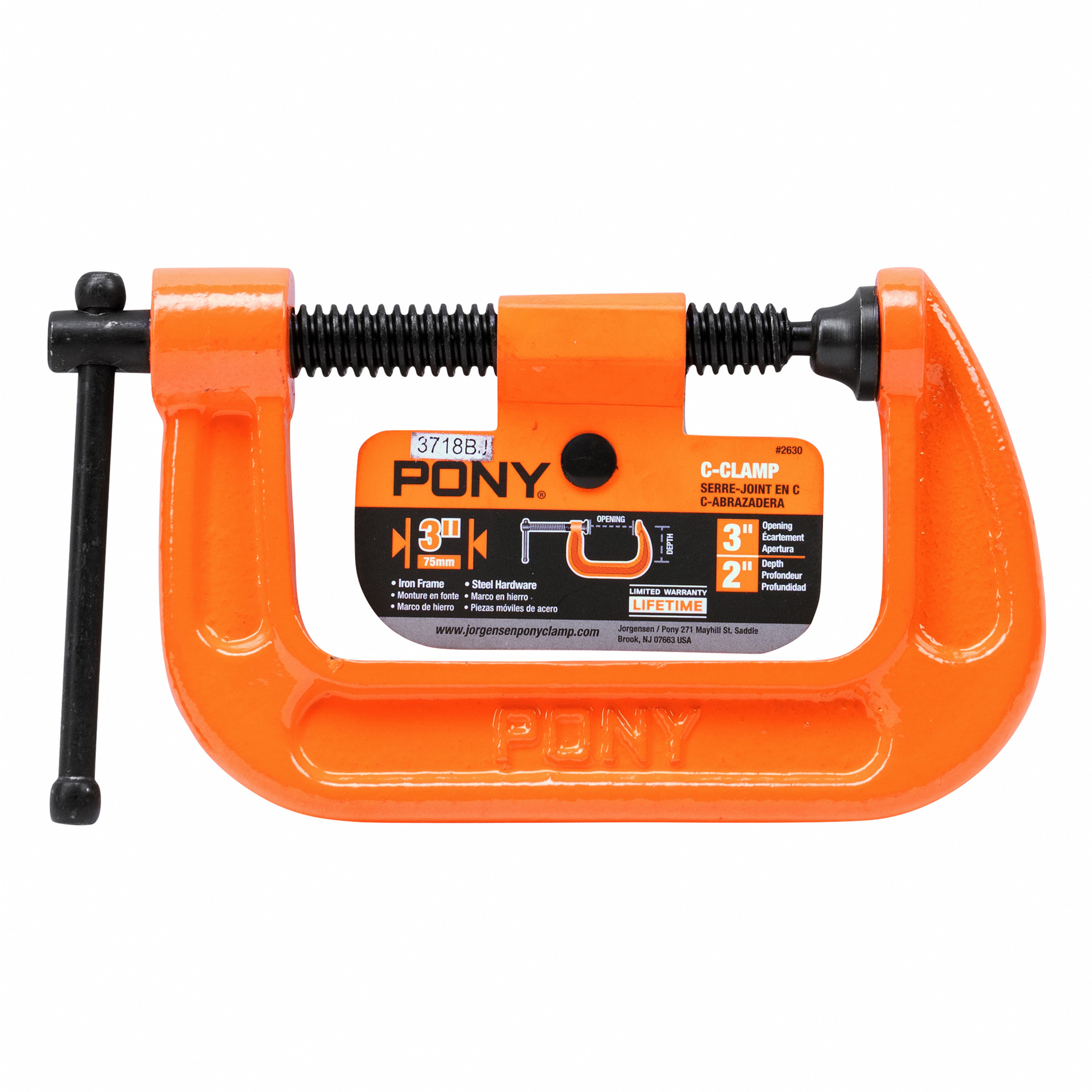 Pony 2630 C-Clamp, 3 in