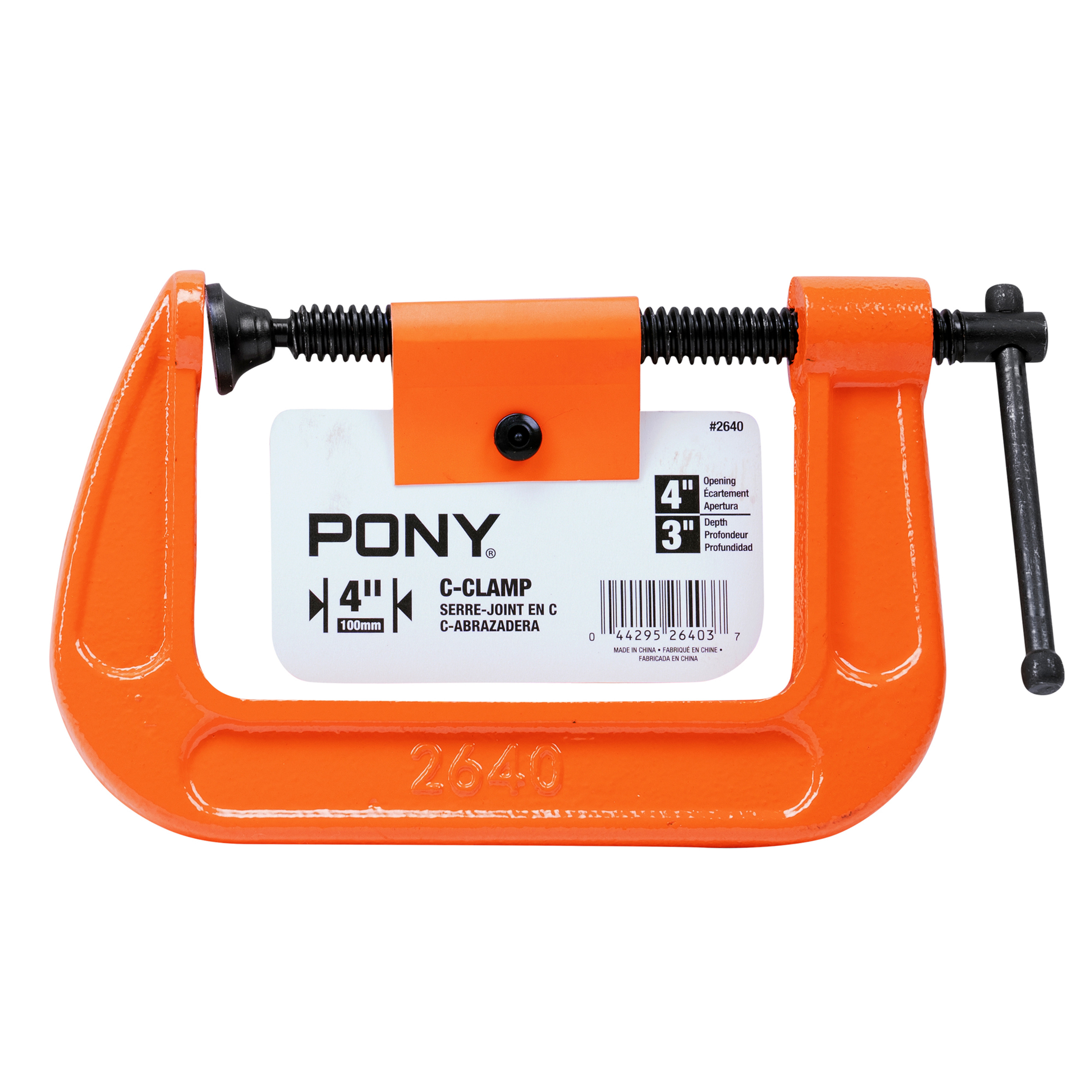 Pony 2640 C-Clamp, 4 in