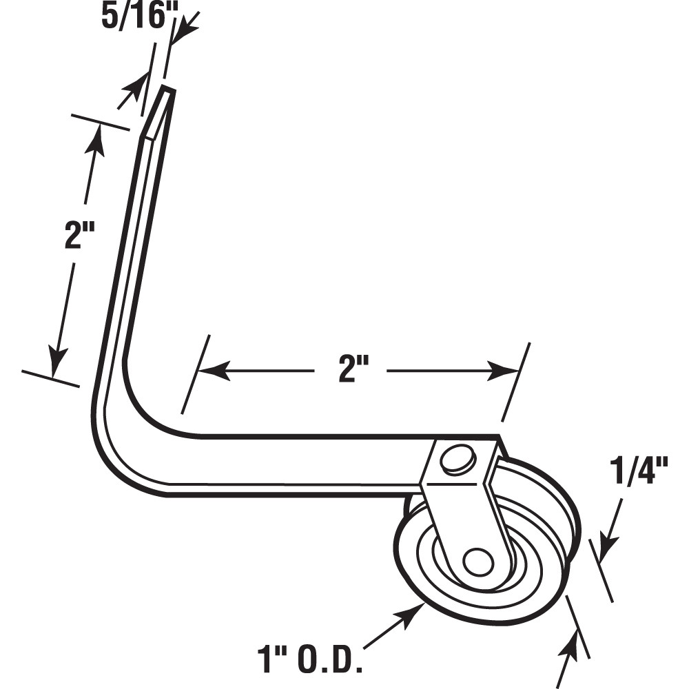 1 in. Steel Screen Door Tension Spring with Roller (2 Pack)