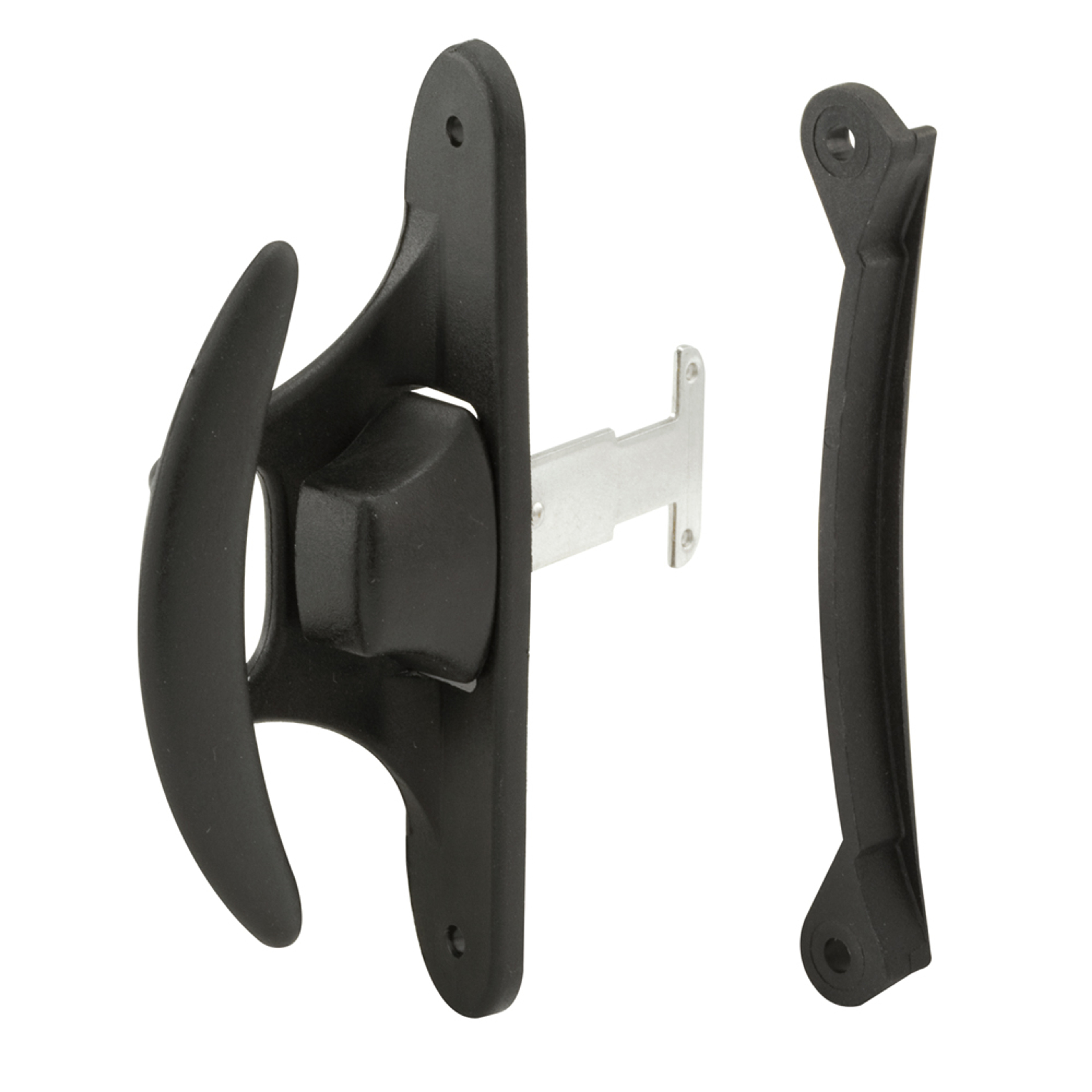 4-3/16 in., Black Plastic, Sliding Screen Door Handle, fits Bay Mills Doors (Single Pack)