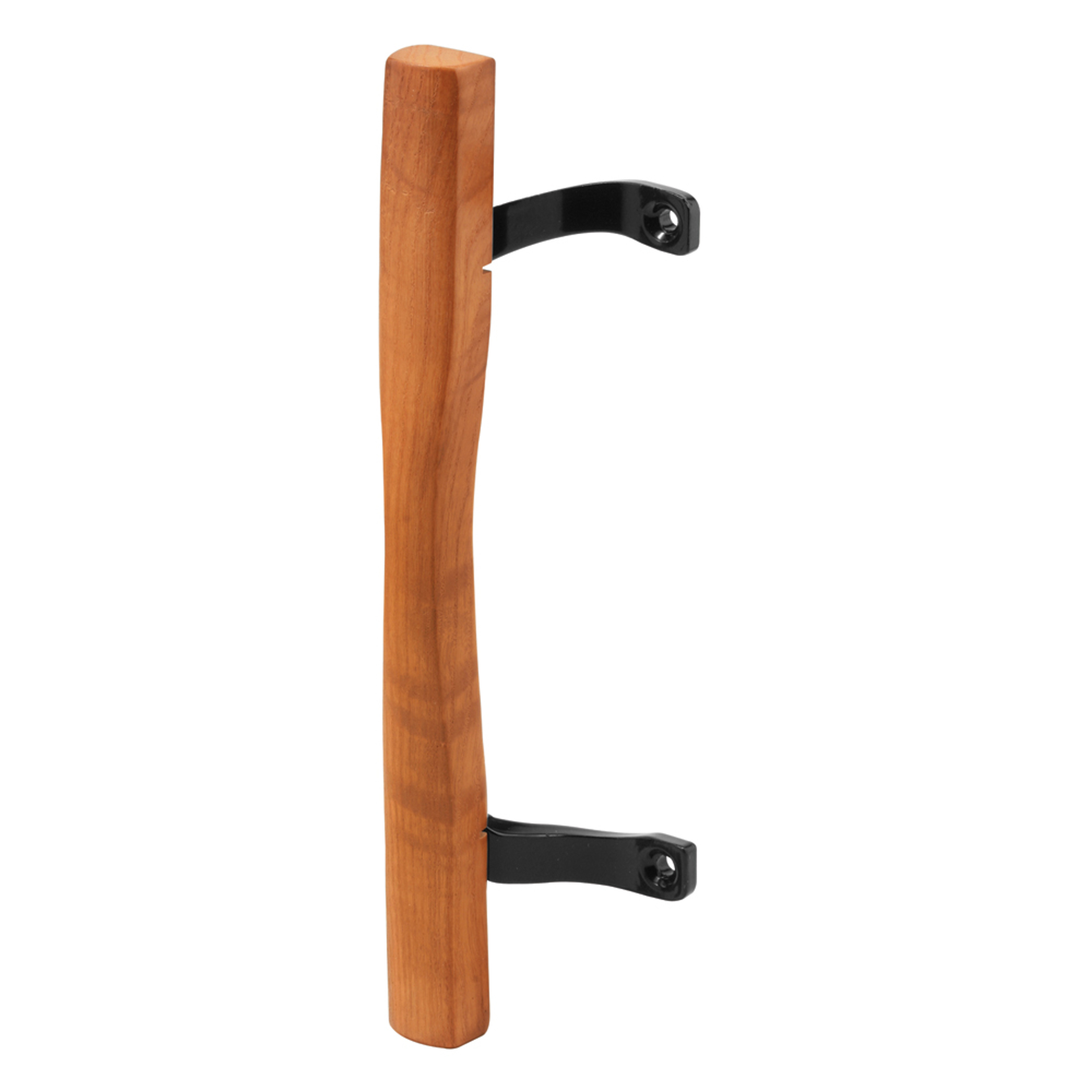 6-5/8 in. Sliding Door Wood Pull Black Painted Brackets (Single Pack)