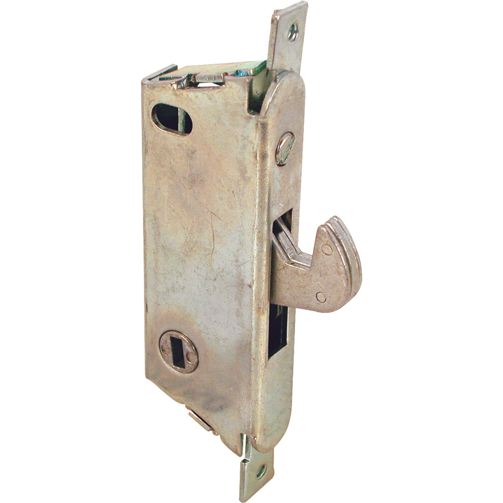 3-11/16 in., Mortise Lock with Vertical Keyway, Round Faceplate