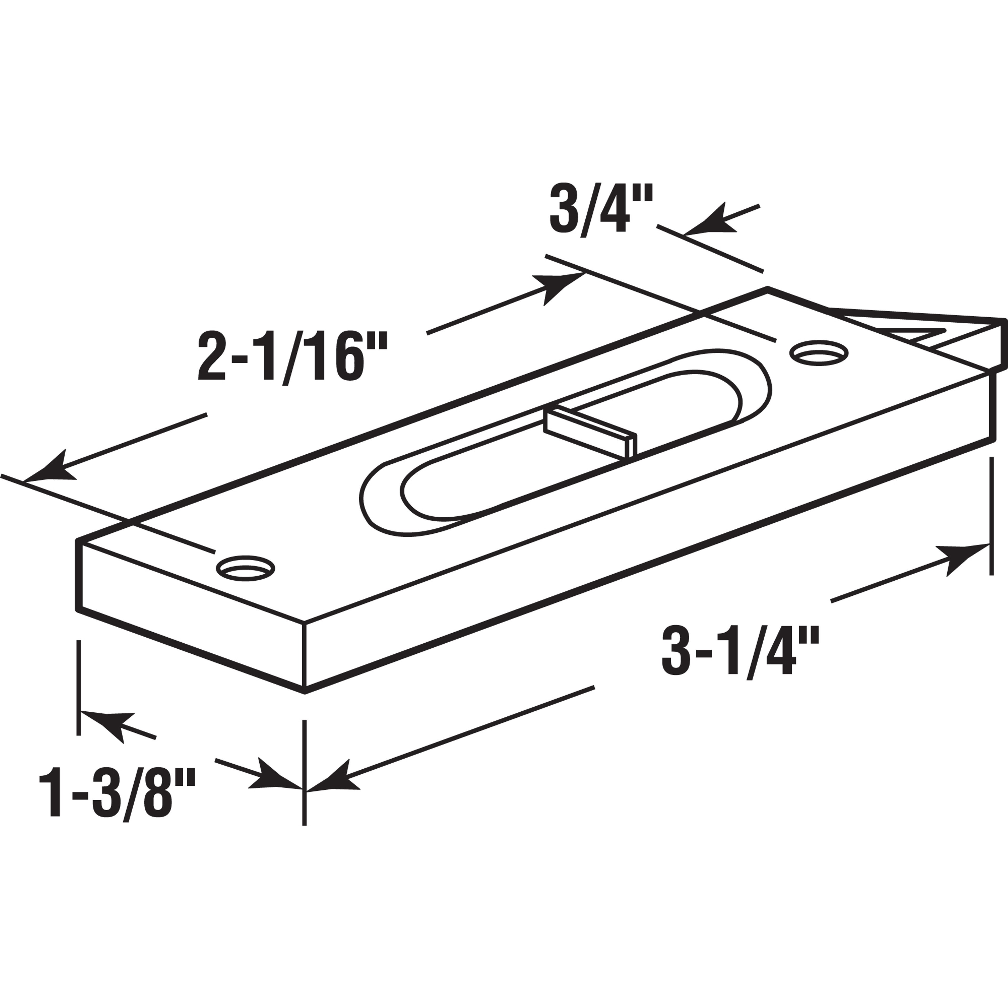 3-1/4 in., White Plastic, Spring-Loaded Tilt Latch (1 Pair)
