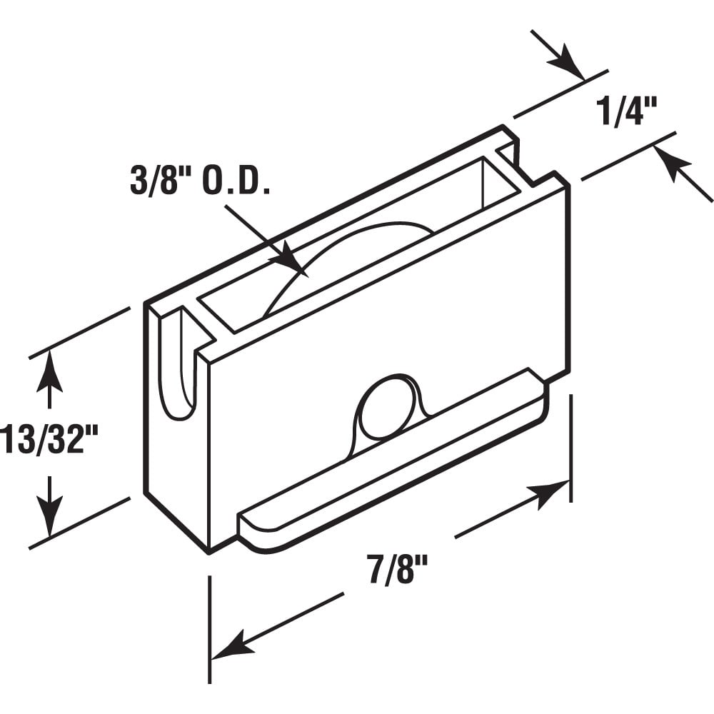 3/8 in. Brass Flat-Edge Roller Assemblies (2 Pack)