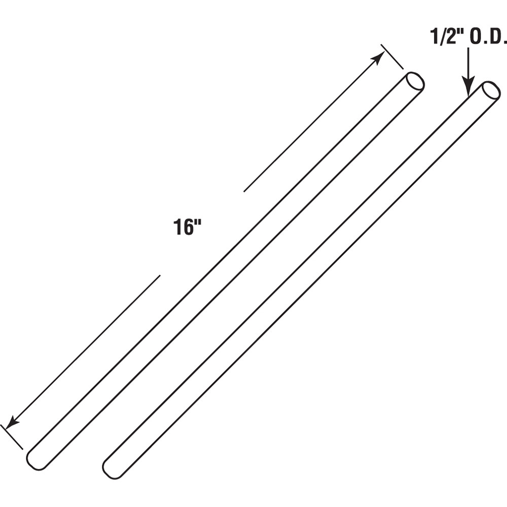 1/2 in. x 16 in. Torsion Spring Winding Rods