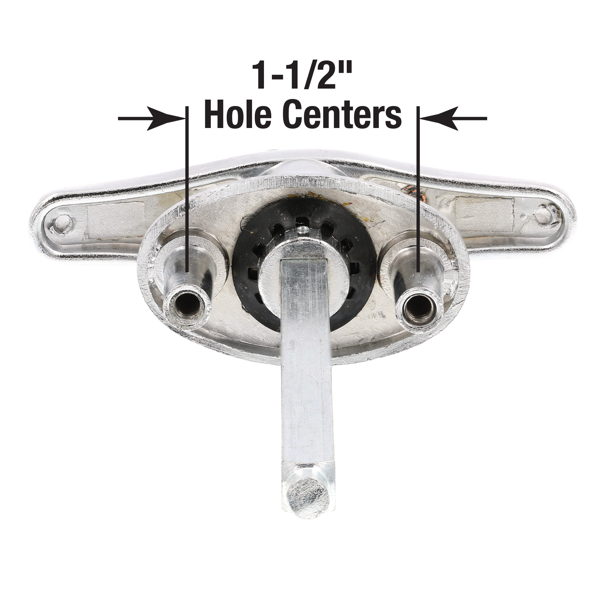 Diecast Keyed T-Handle, 5/16 In. x 4-5/8 In. Square Shaft, Chrome