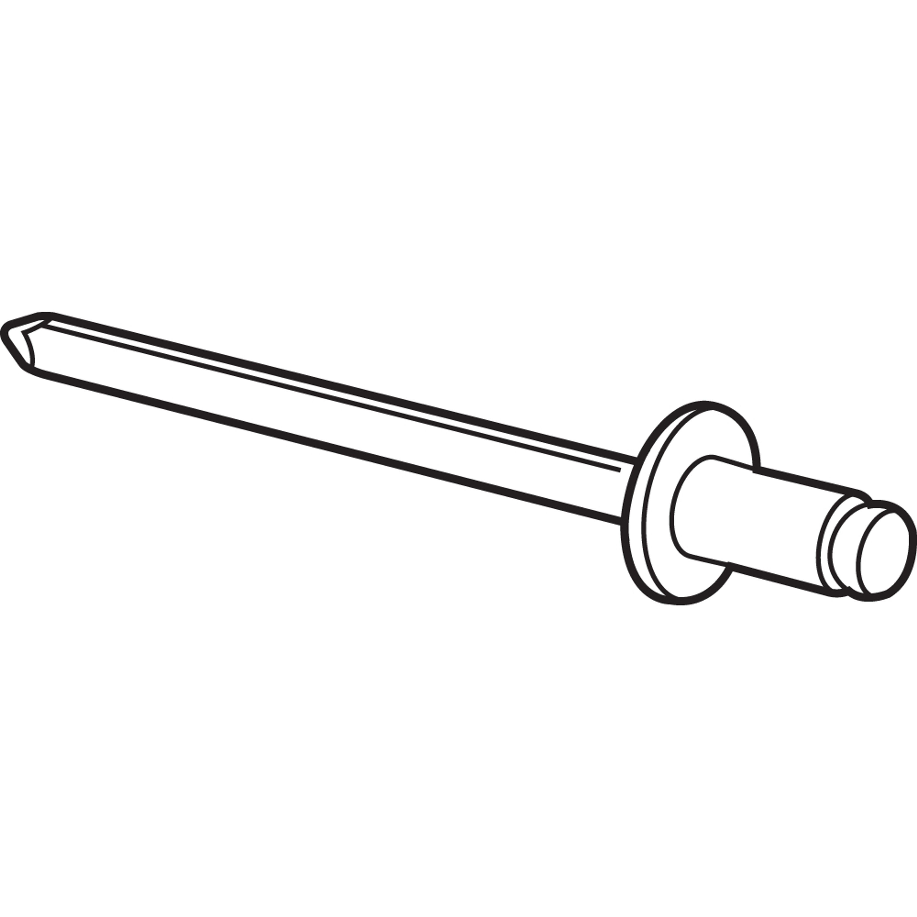Blind Rivets, 1/8 in. x 1/4 in. Wide Dome Head, 1/8 in. Grip Range, Rustproof, Pack of 50