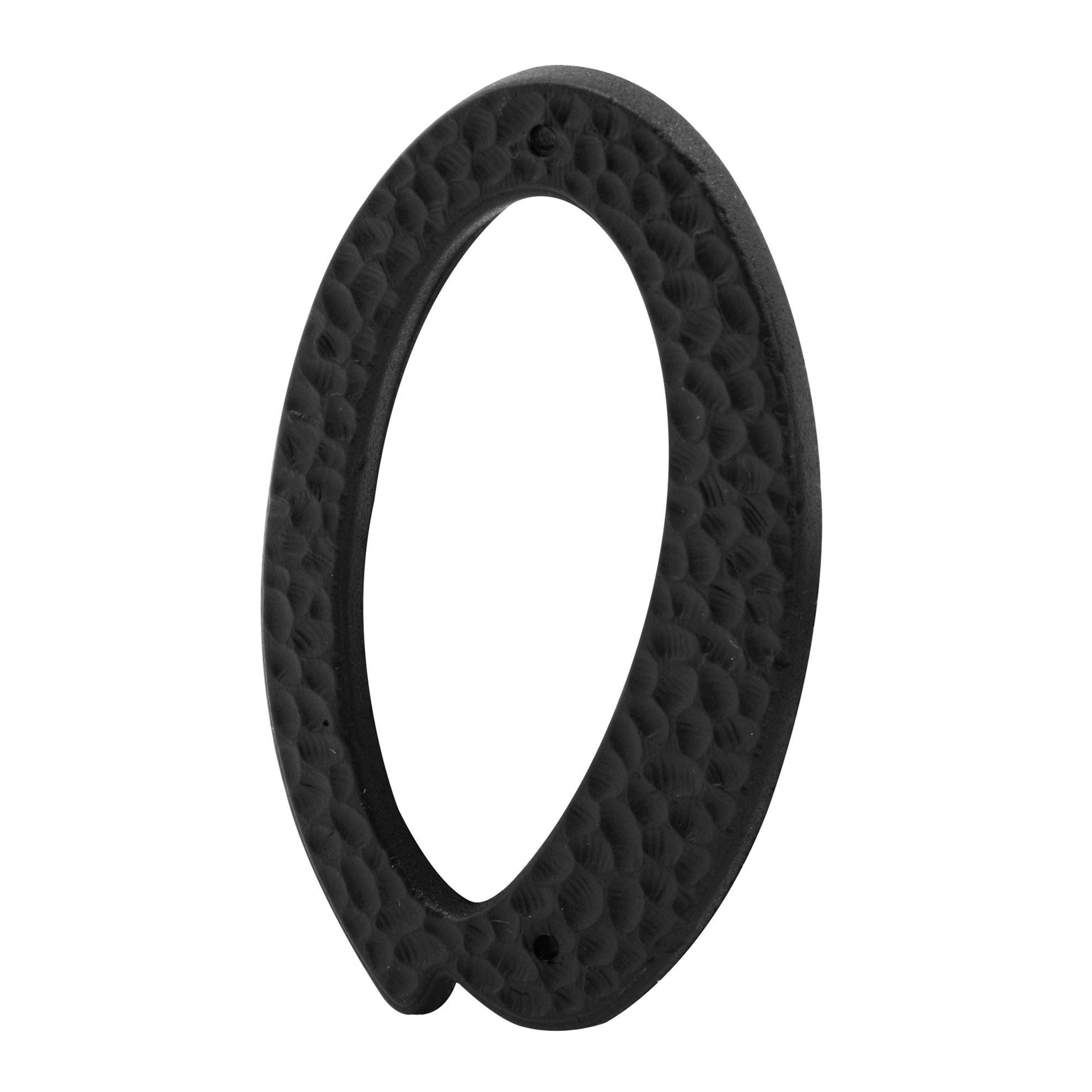 3 in. House Letter F, Diecast, Black Finish (2 Pack)