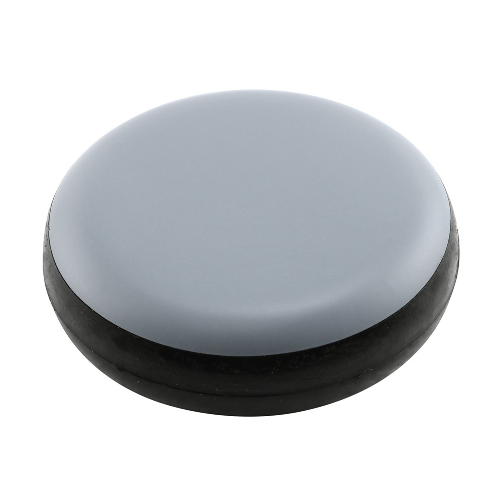  1-1/8 - 1-1/4 in. Grip Tip Round Magic Sliders, Black Plastic (4 Pack)