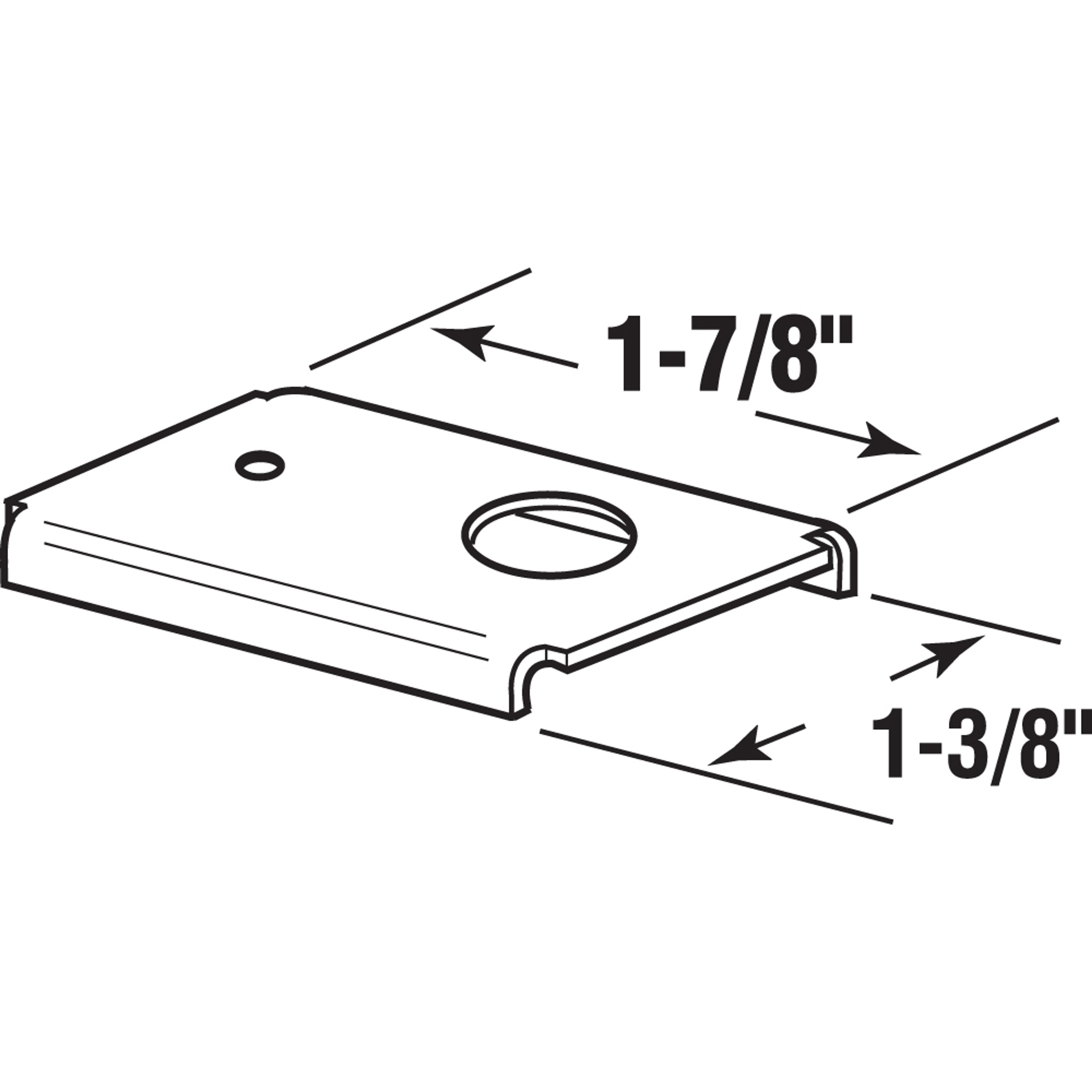  Bi-Fold Door Repair Bracket for 1-3/8 in. Door (4 Pack)