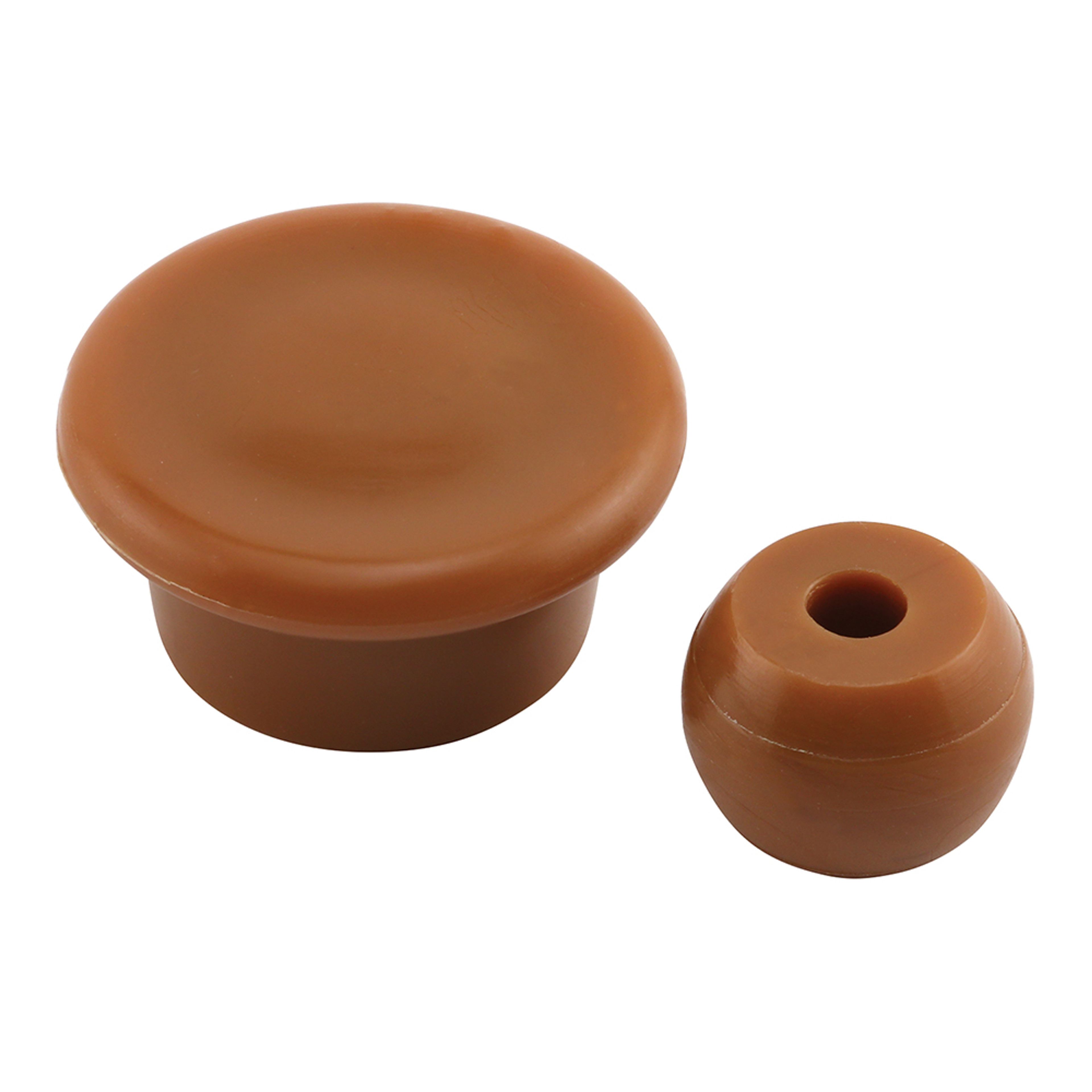  7/8 in. Caramel Plastic Swivel Floor Protector Sliders for Chair Feet (8 Pack)