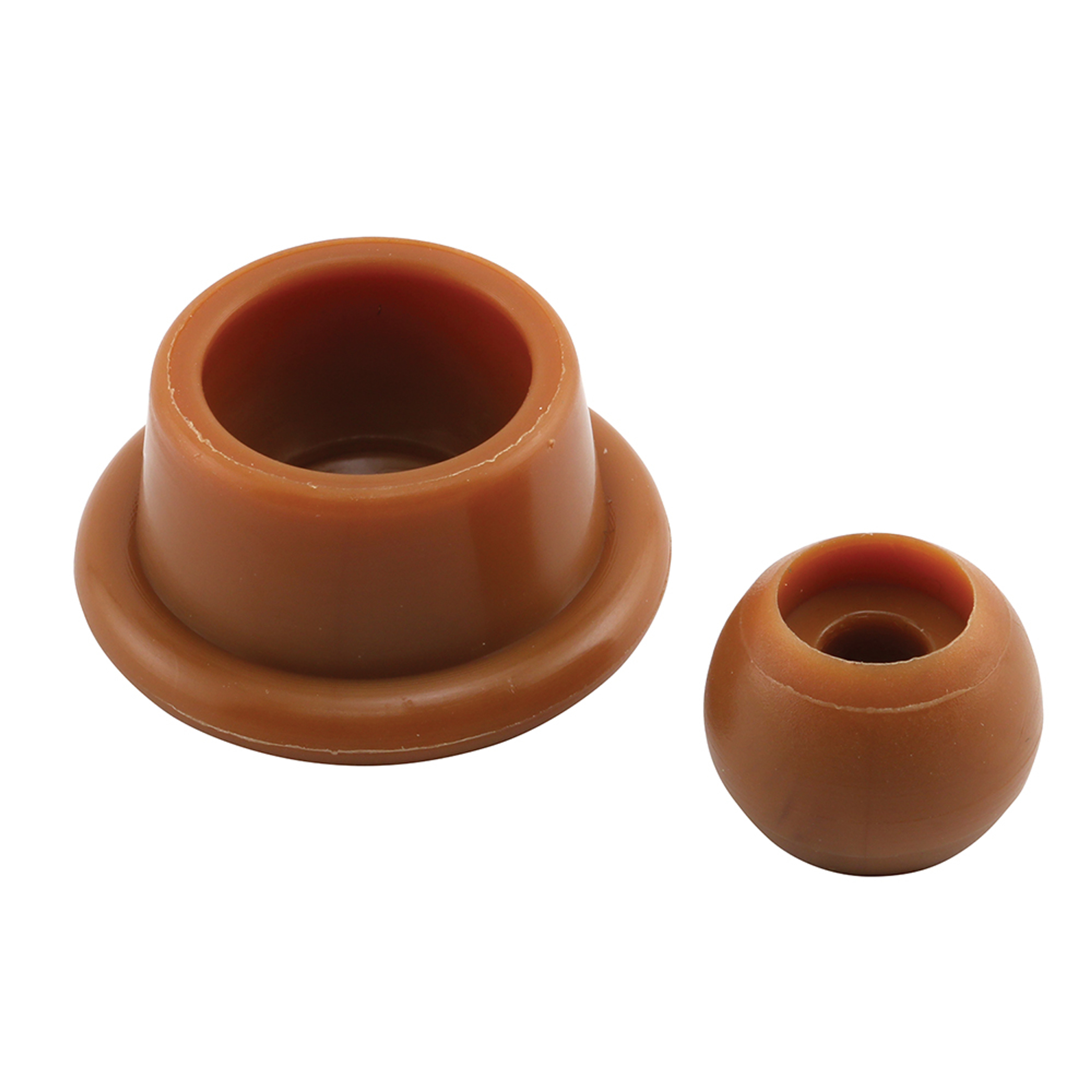 7/8 in. Caramel Plastic Swivel Floor Protector Sliders for Chair Feet (8 Pack)