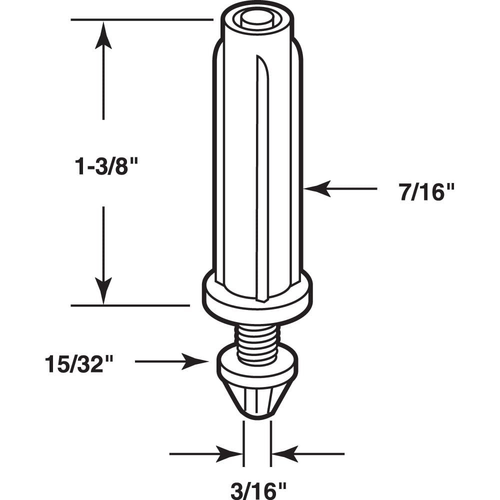  Bi-Fold Door Bottom Pivot, 7/16 in. Base Adjustable (2 Pack)