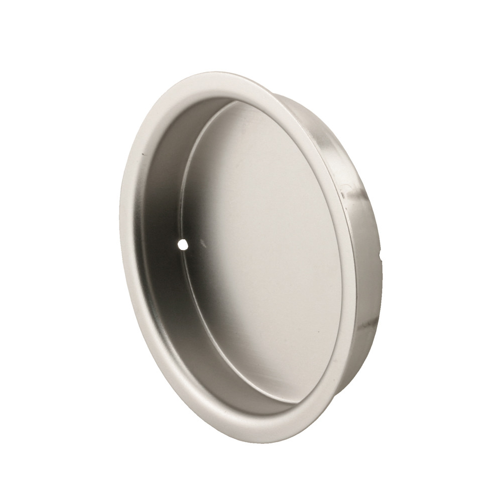  2 in. Satin Nickel Closet Door Pull (2 Pack)