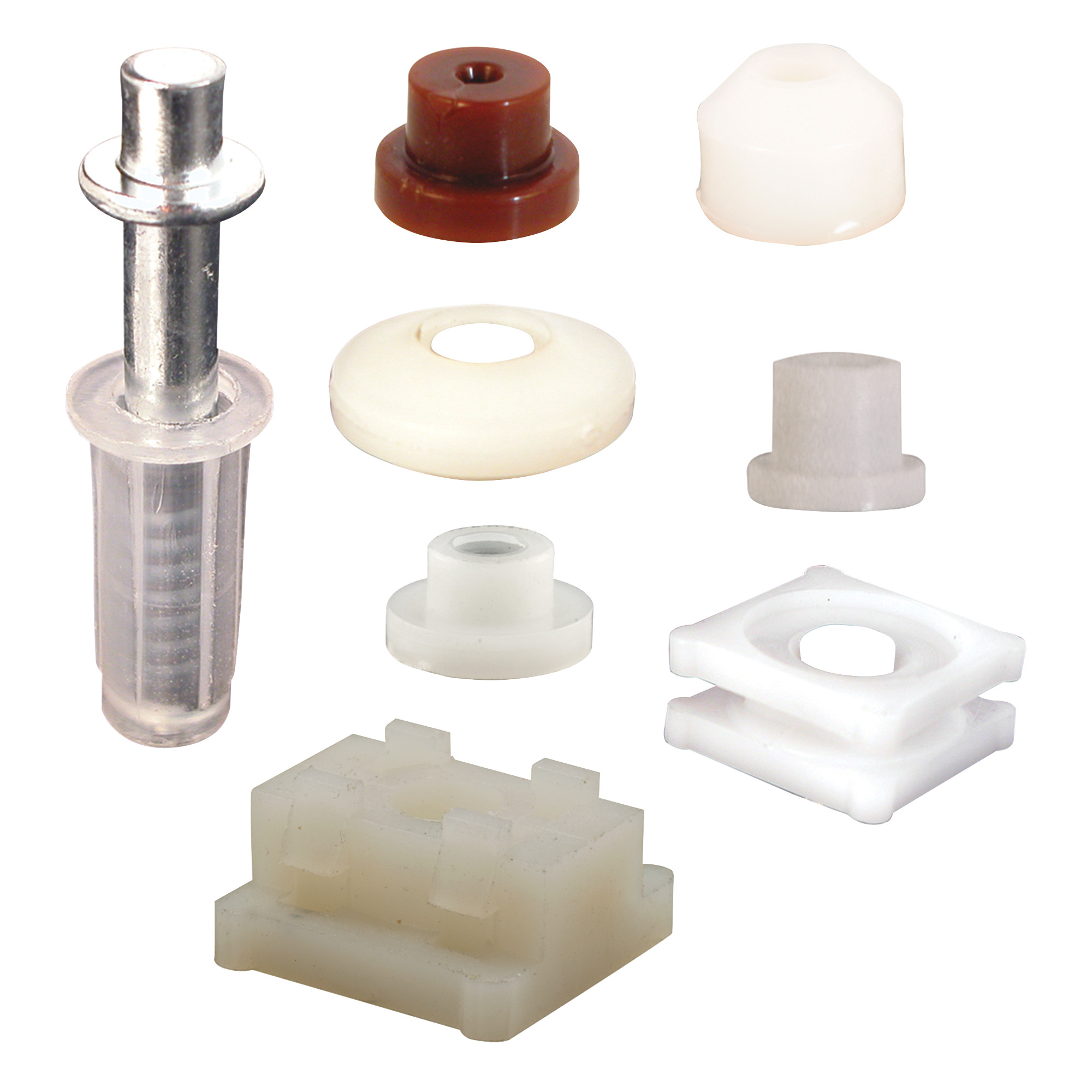 Bi-Fold Door Top Pivot and Cap Repair Kit, Plastic Base Fits 3/8