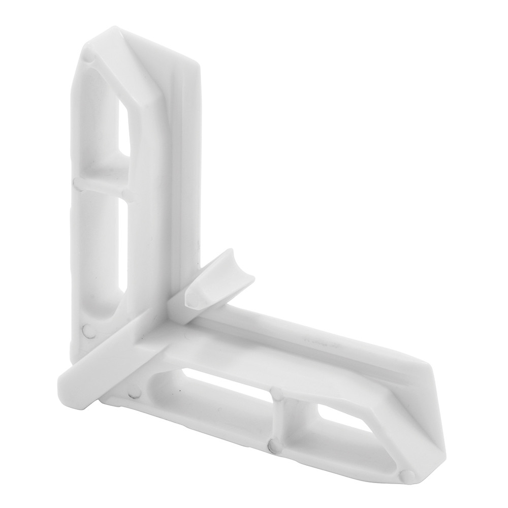 Screen Frame Corner, 7/16 in. x 3/4 in., White Plastic, for