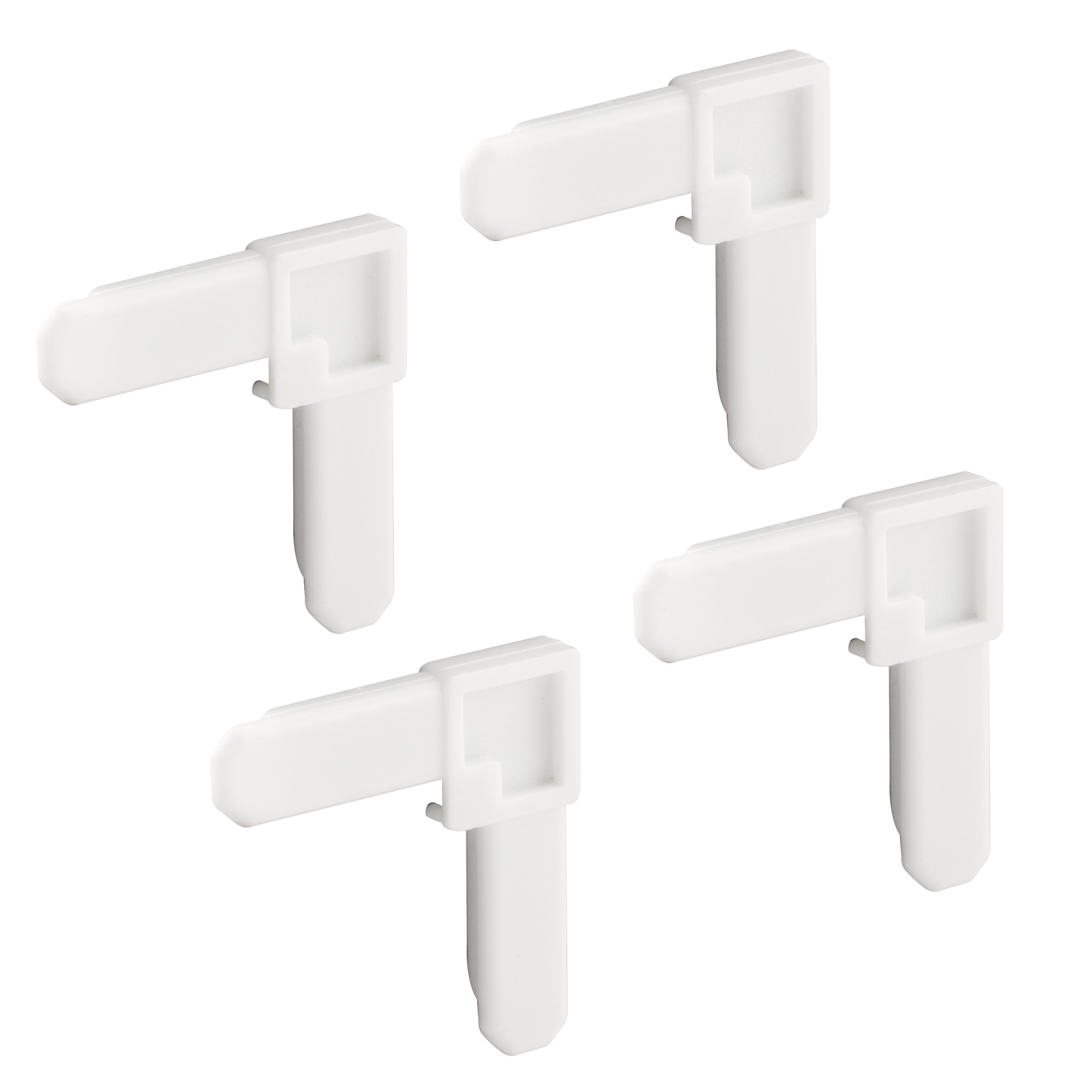 SOLページ 1/4 in. x 3/4 in. Screen Frame Corners, Plastic, White (4 Pack