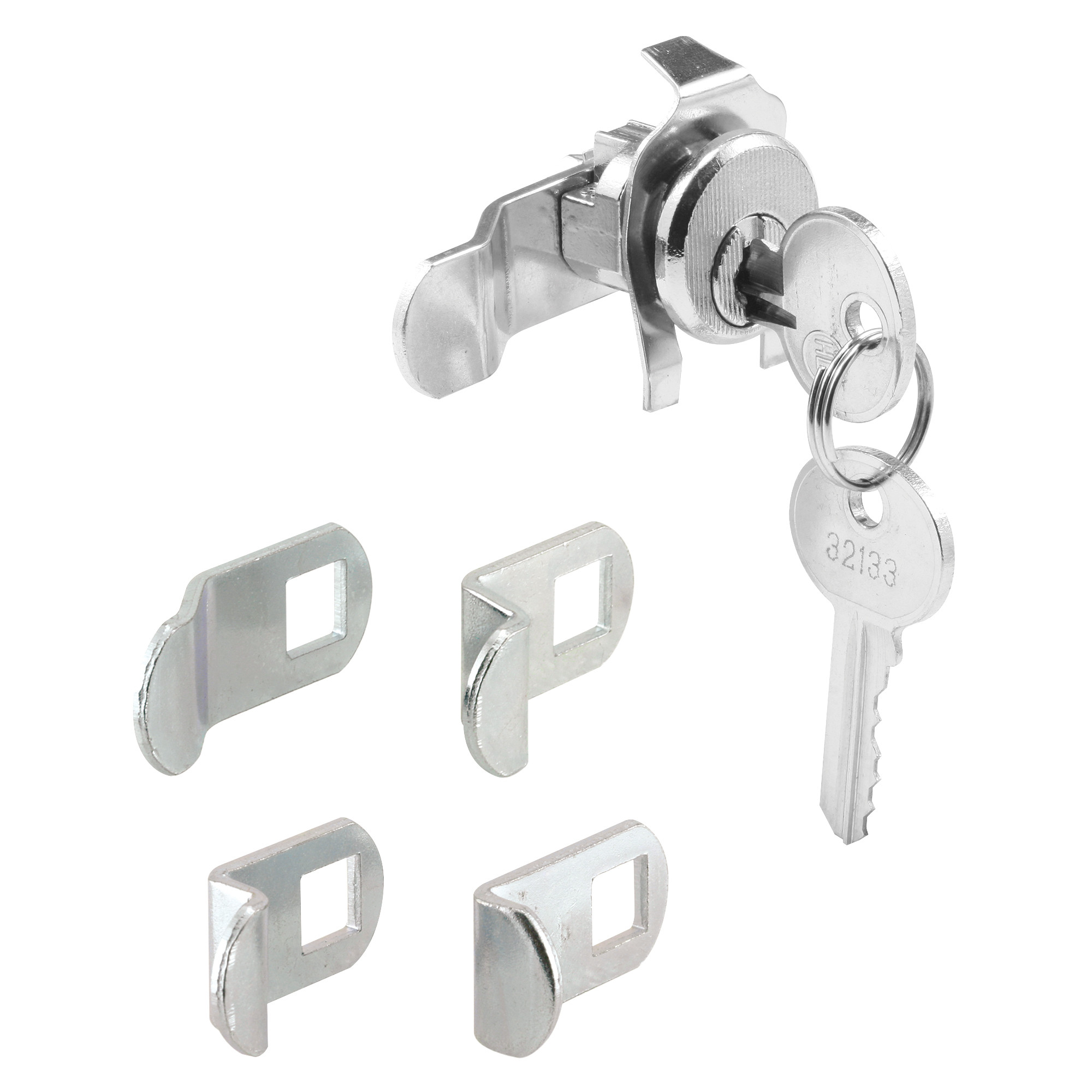 7/8 in. Outside Dimension Brushed Nickel 5-Cam Mailbox Lock