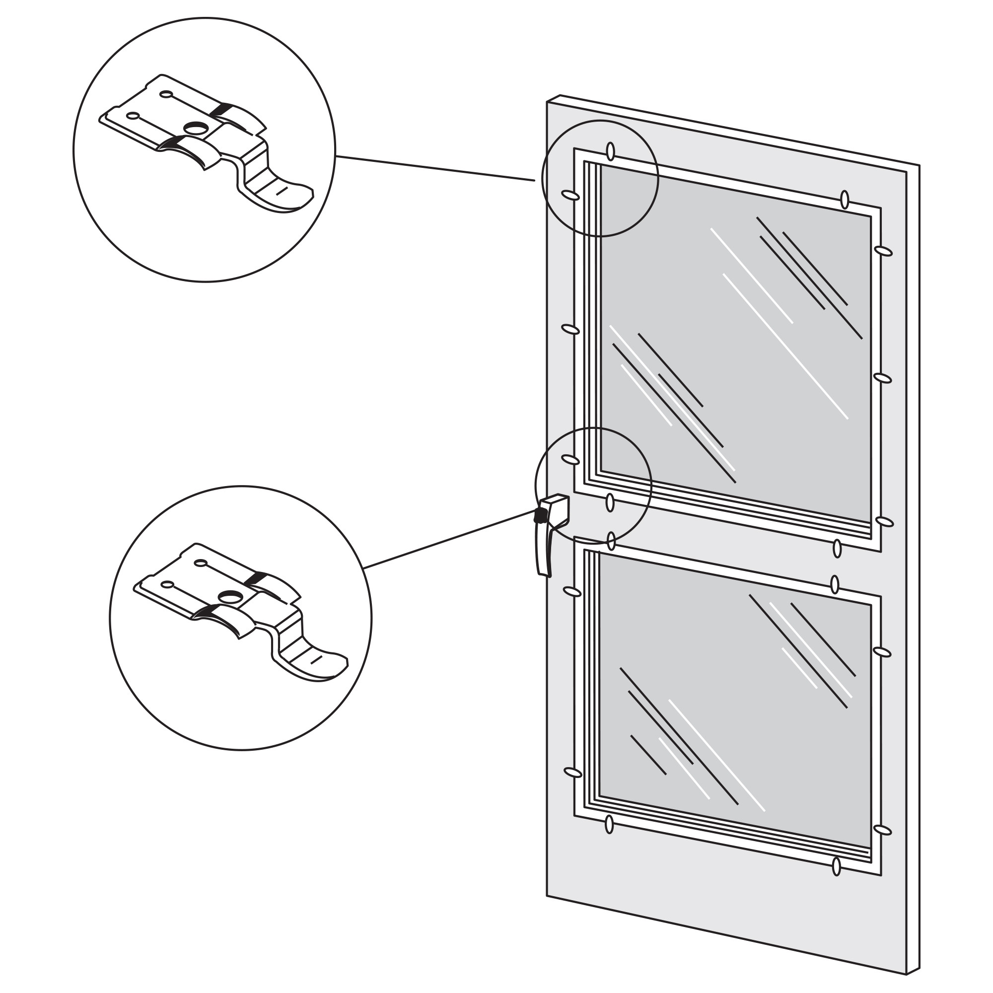 3/8 in. x 2-1/16 in. Spring Steel Storm Window Snap Fastener (4