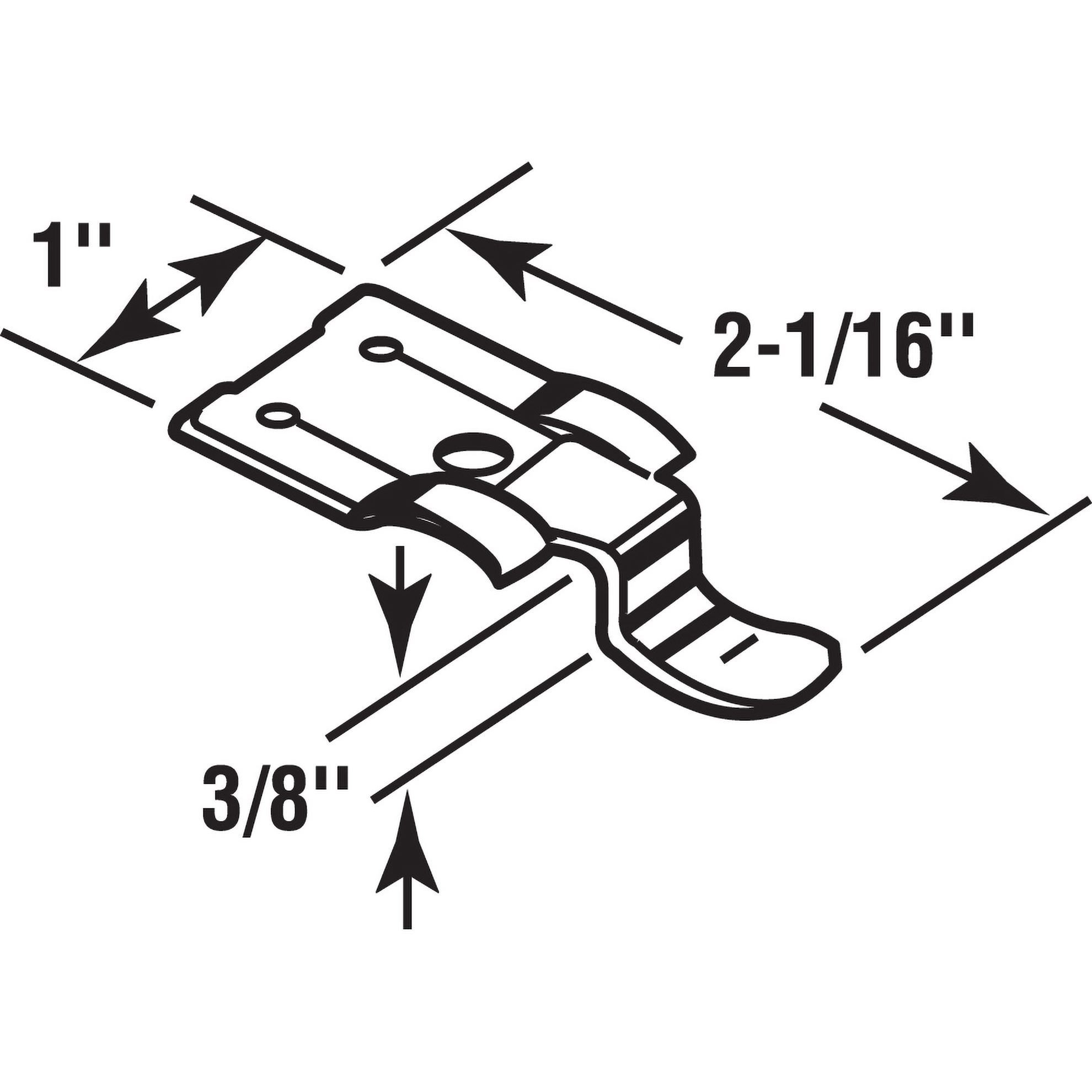  3/8 in. x 2-1/16 in. Spring Steel Storm Window Snap Fastener (4 Pack)